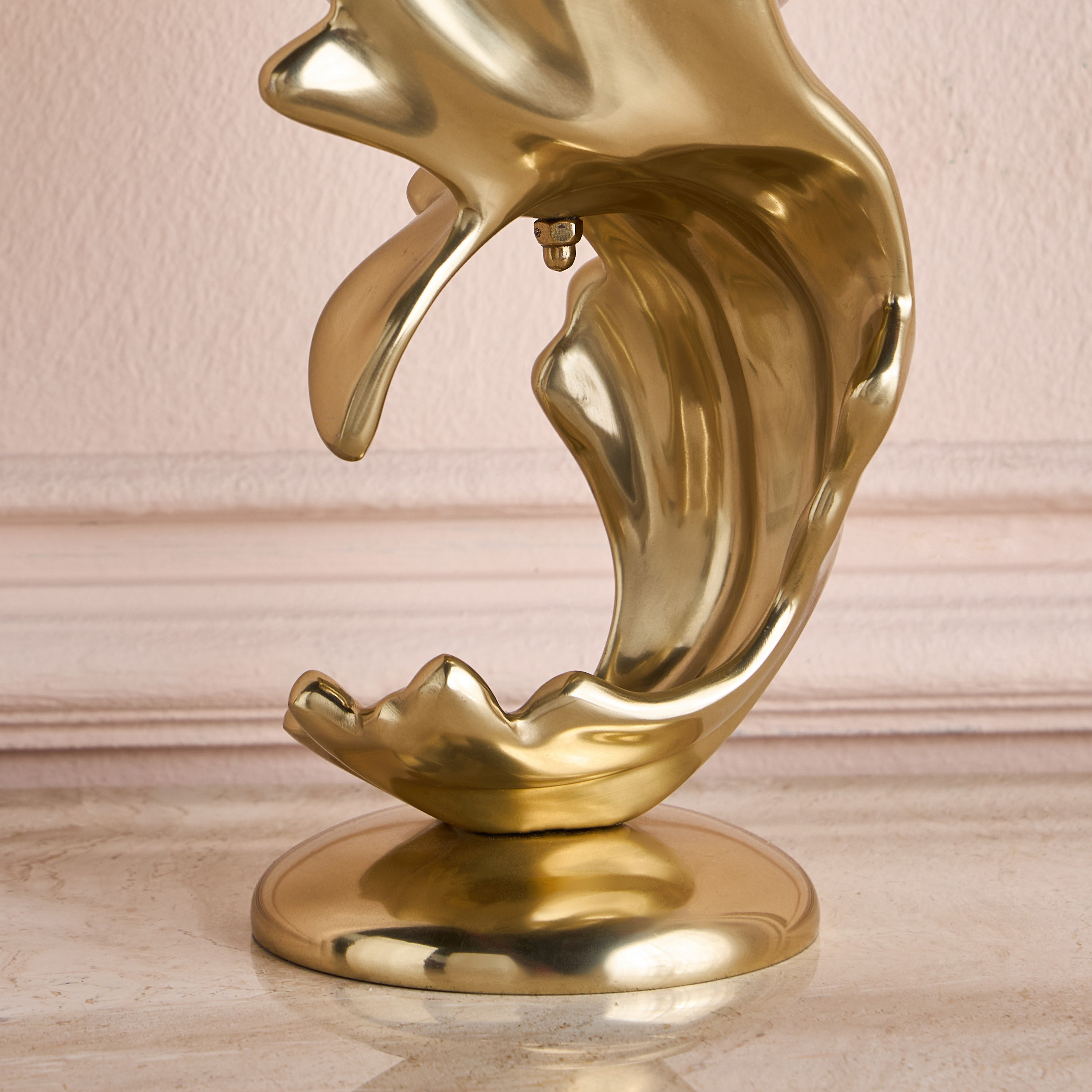 Lotus Swirl Pillar Candleholder-household-decor-candleholdersandlanterns-image-4