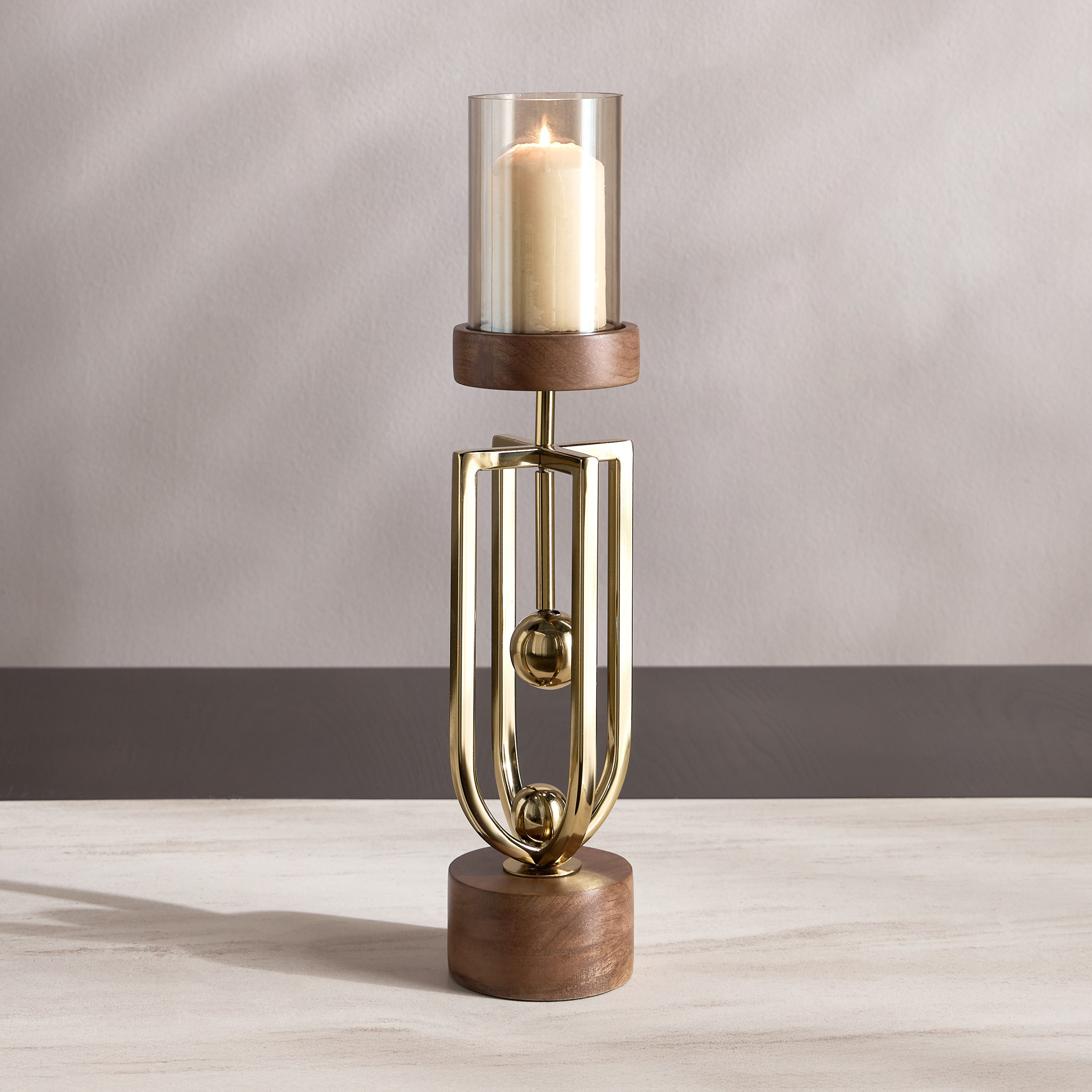 Agatha Pillar Candleholder-household-decor-candleholdersandlanterns-image-2