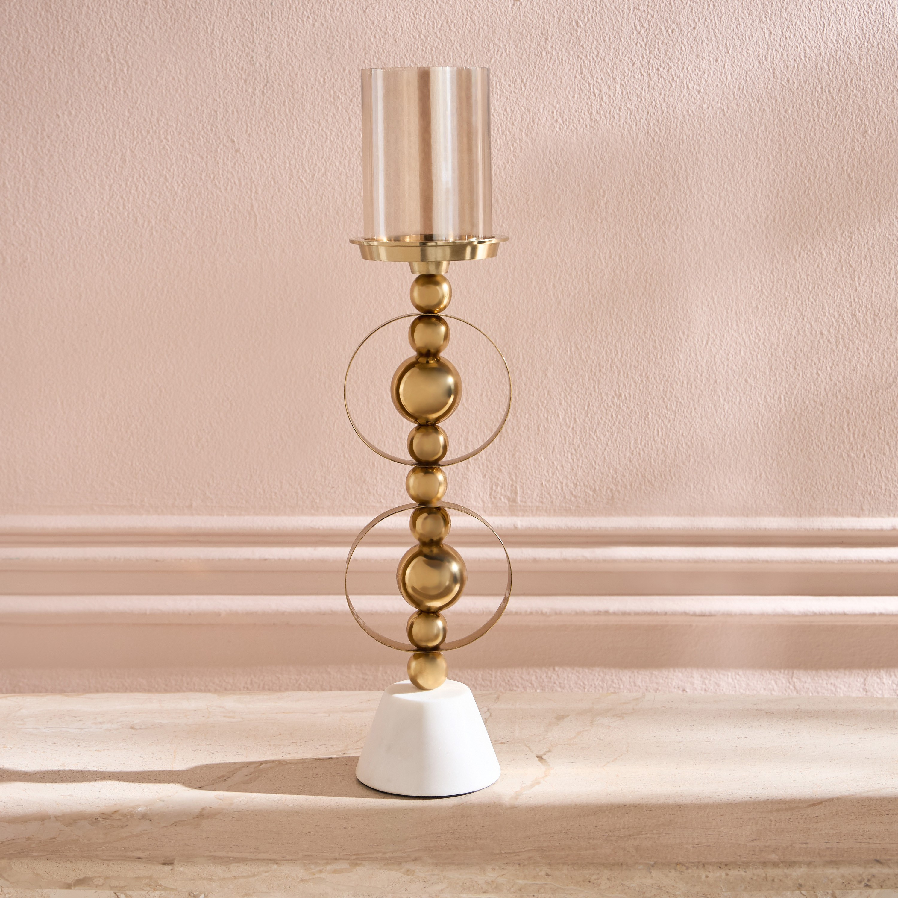 Lotus Ring Pillar Candleholder