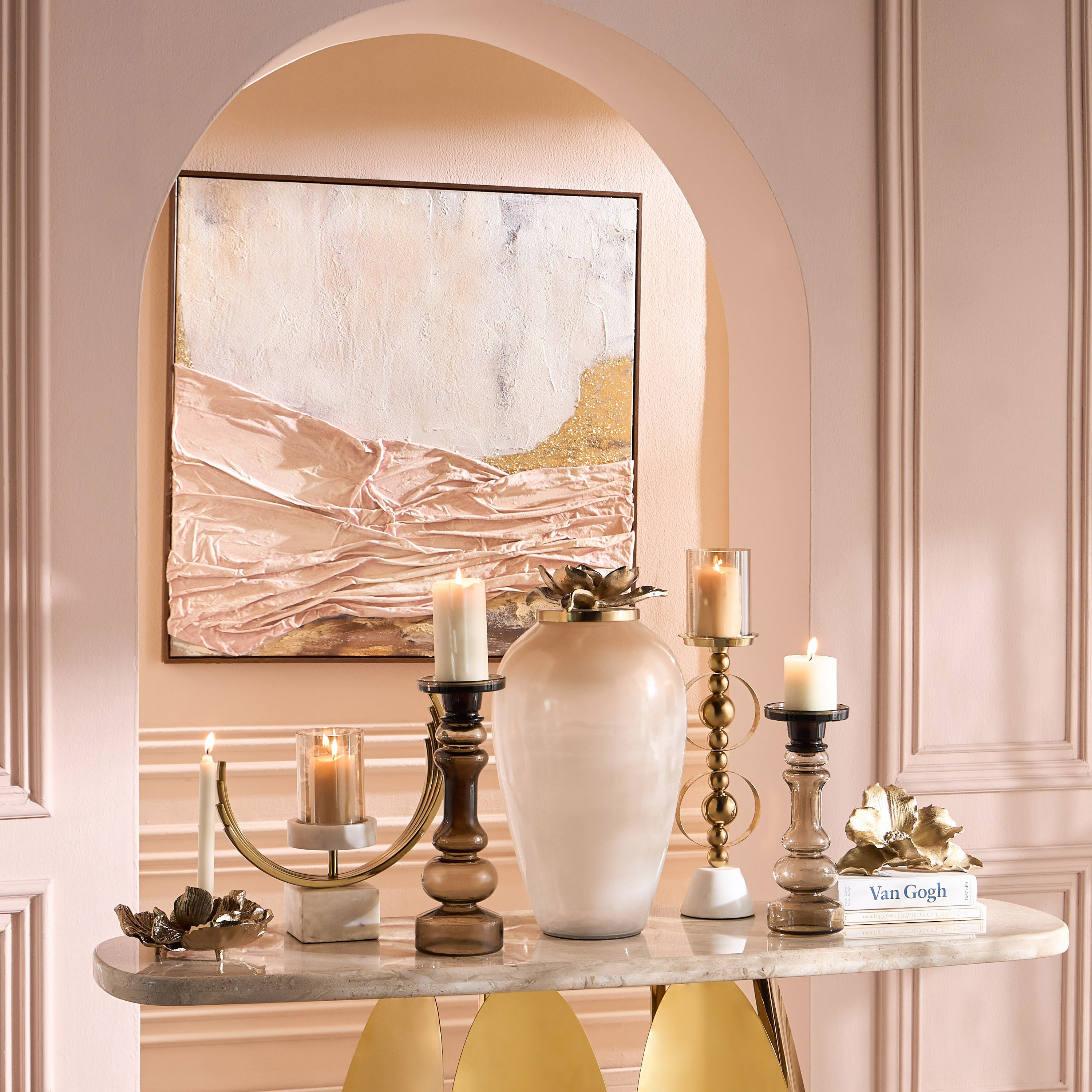 Lotus Ring Pillar Candleholder-household-decor-candleholdersandlanterns-image-4