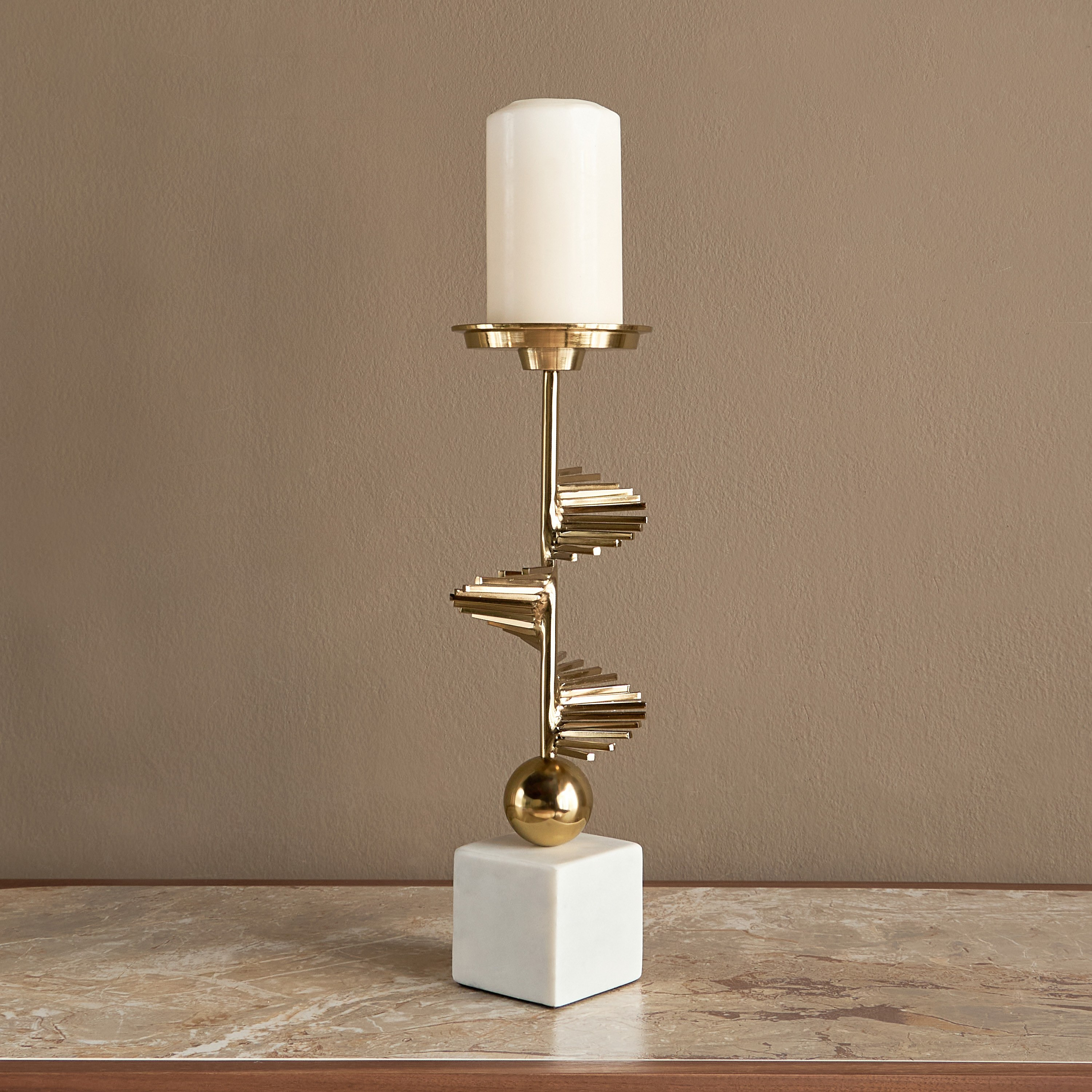 Spiral Pillar Candleholder-household-decor-candleholdersandlanterns-image-1