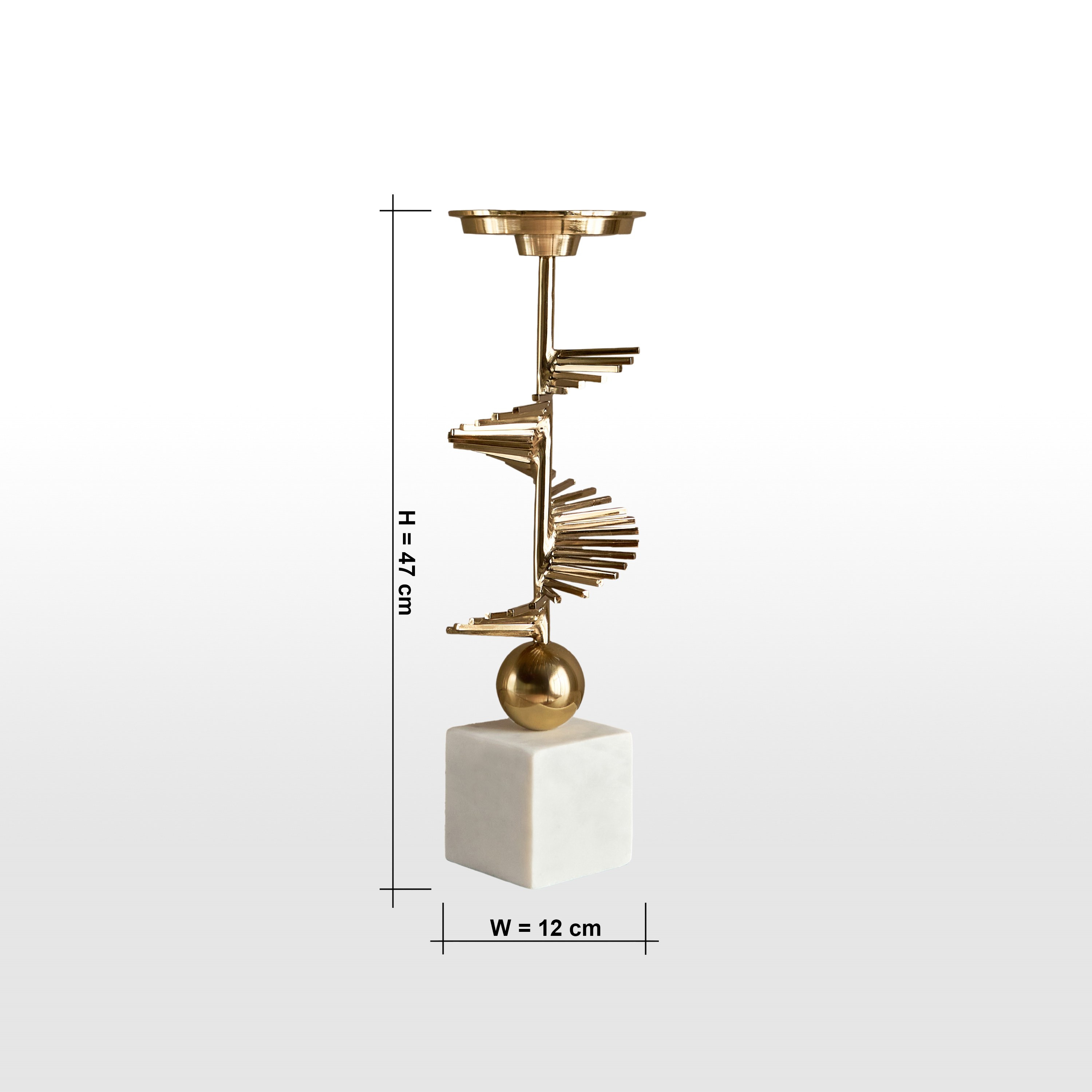 Spiral Pillar Candleholder-household-decor-candleholdersandlanterns-image-7