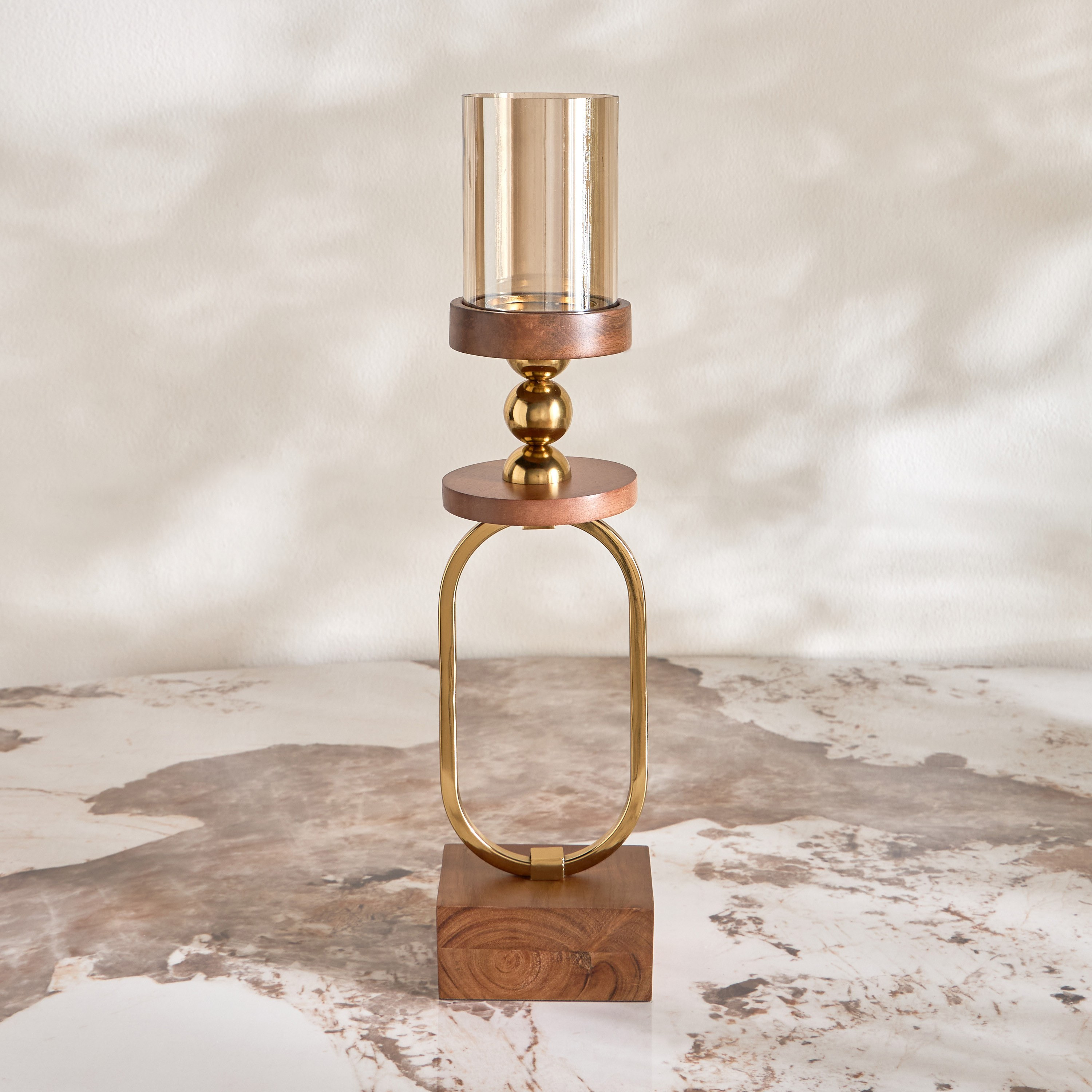 Ivy Metal Pillar Candleholder - 54 cm-household-decor-candleholdersandlanterns-image-3