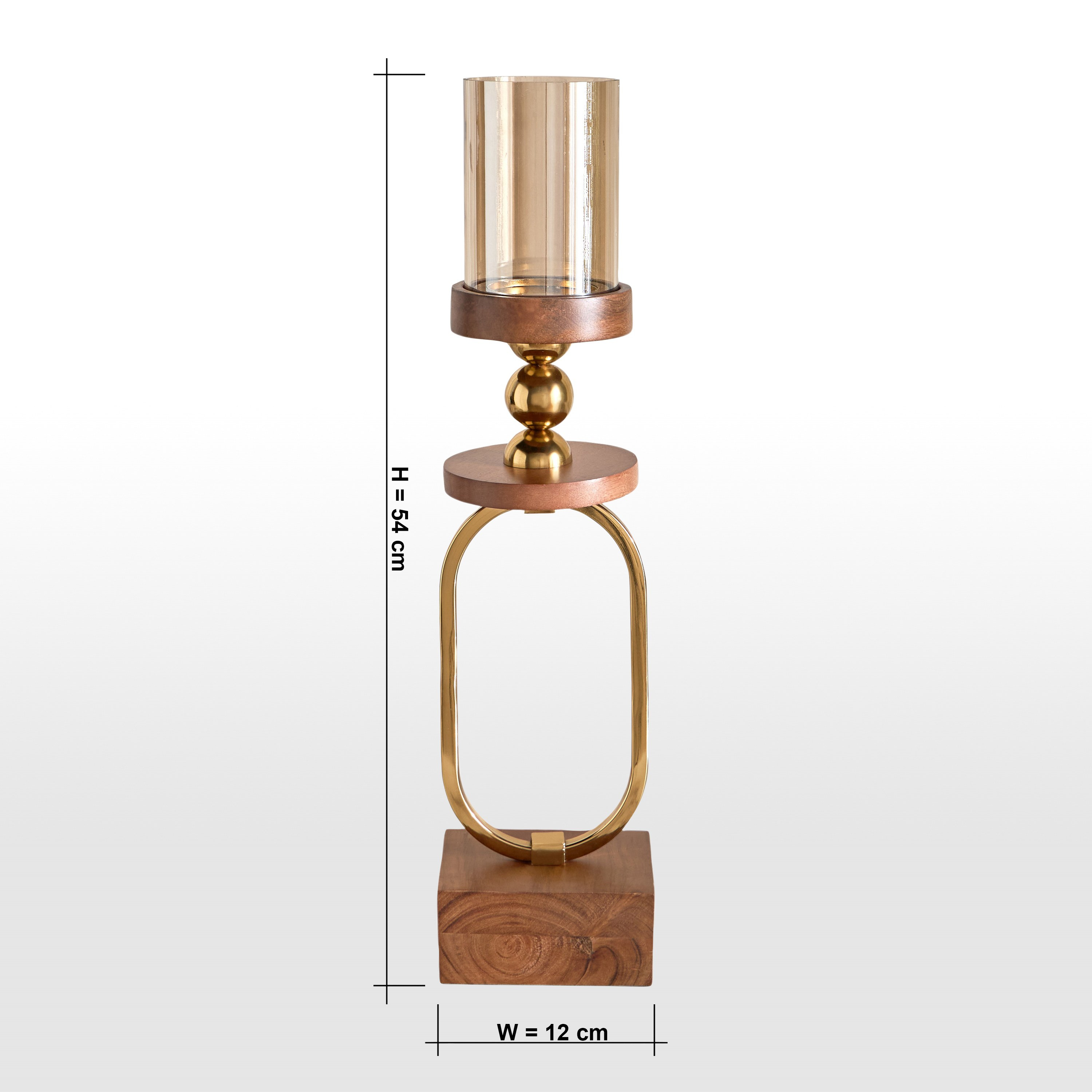 Ivy Metal Pillar Candleholder - 54 cm-household-decor-candleholdersandlanterns-image-7