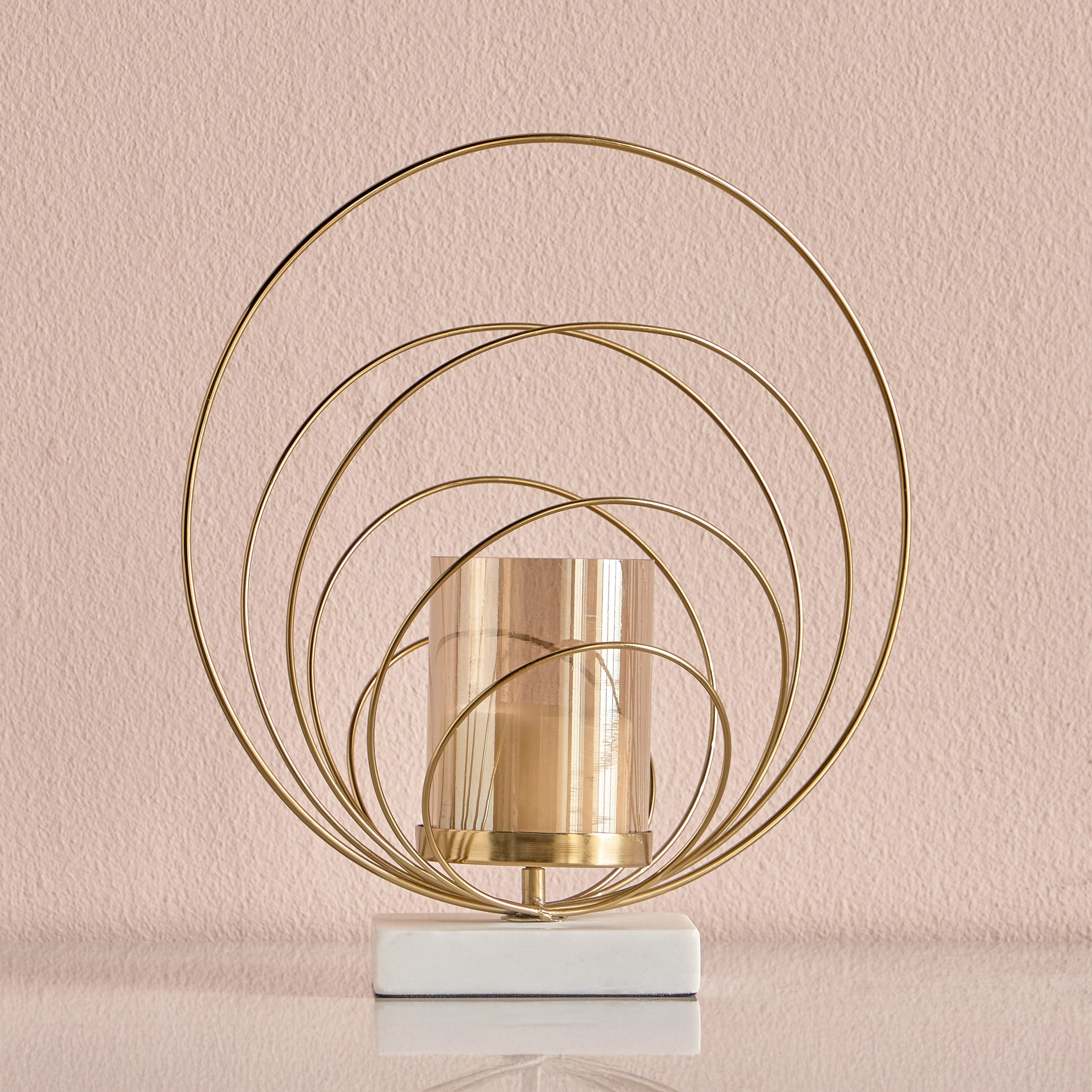 Lotus Loop Pillar Candleholder-household-decor-candleholdersandlanterns-image-2