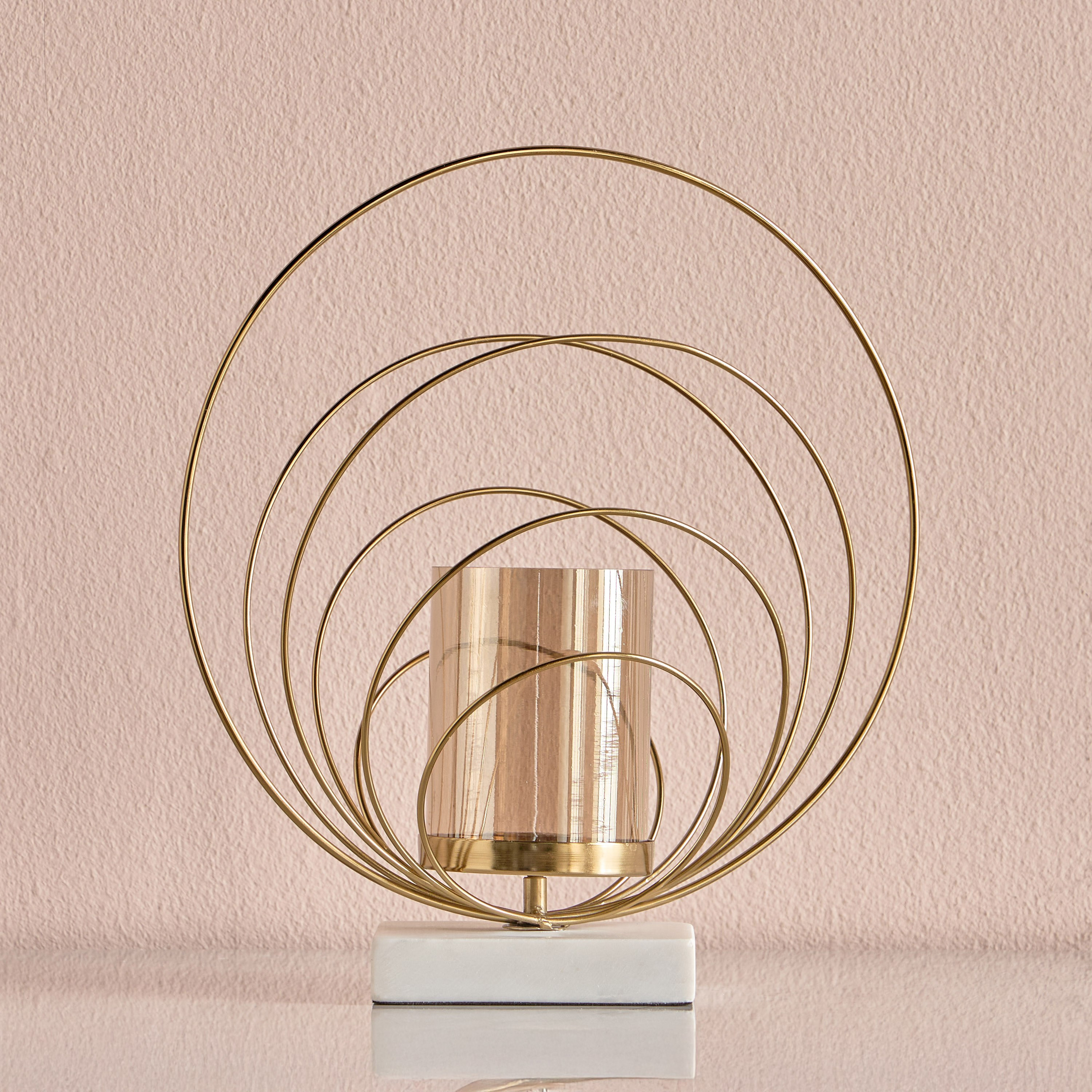 Lotus Loop Pillar Candleholder-household-decor-candleholdersandlanterns-image-3