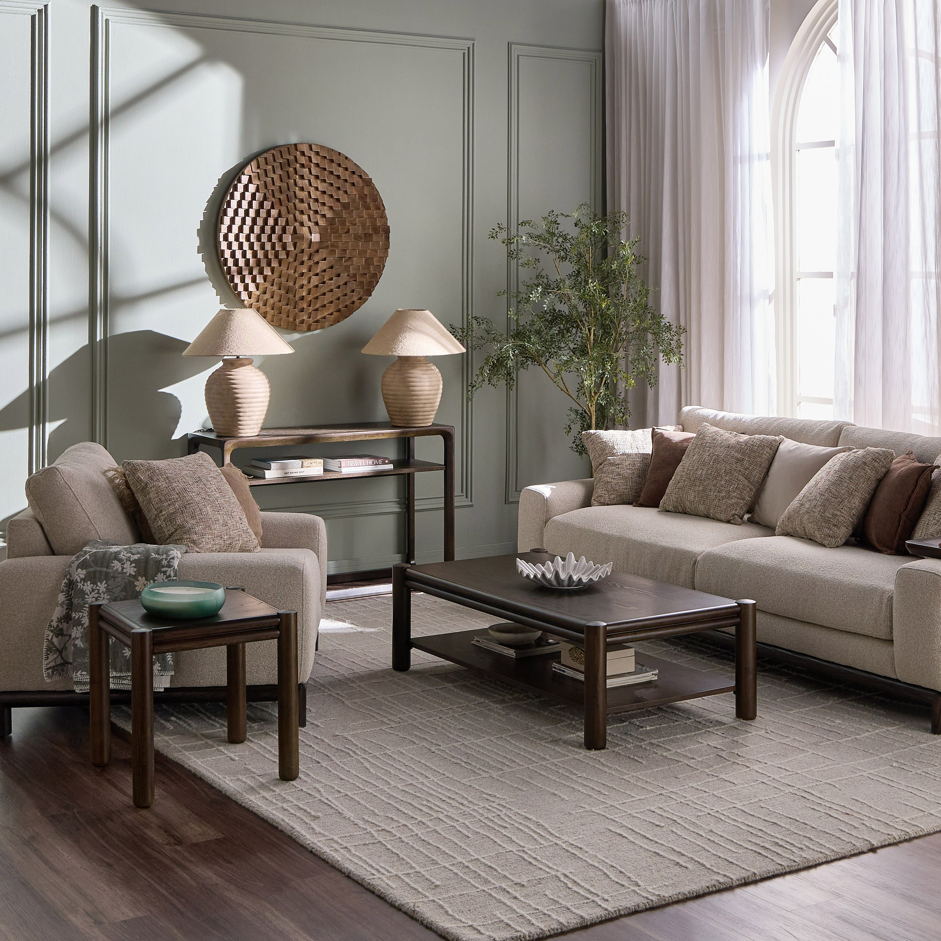 Oak Fabric Armchair-furniture-sofaandseating-armchairs-image-9