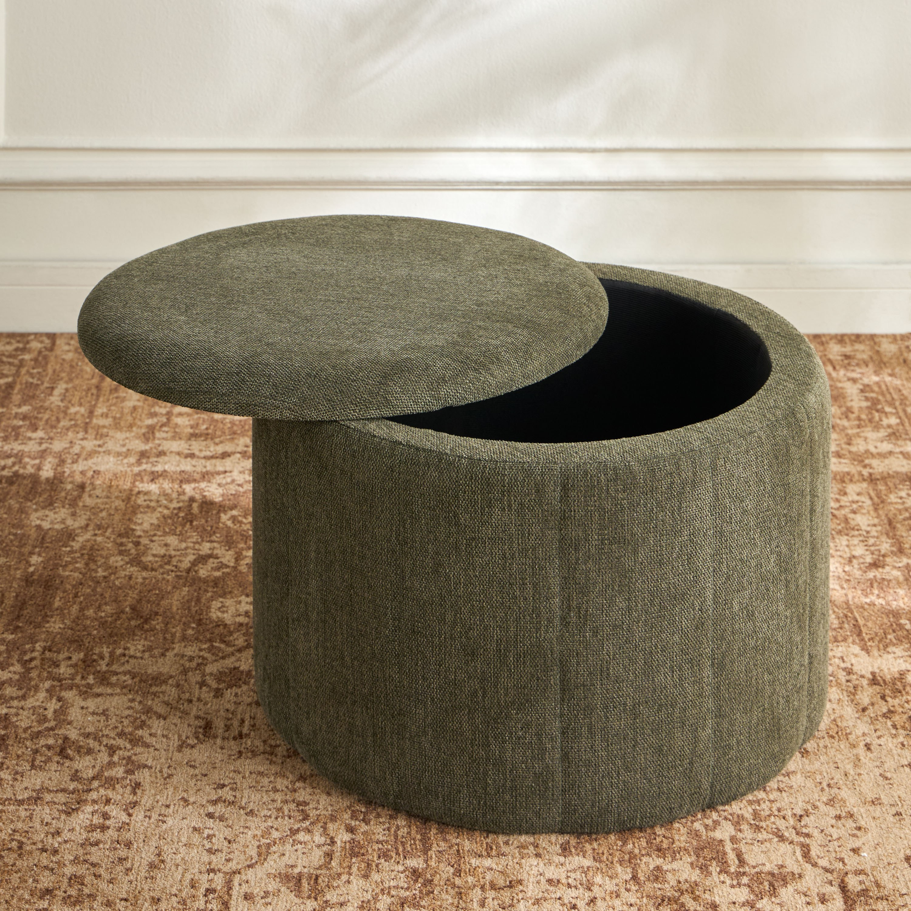 مقعد عثماني قماش مع مساحة تخزين - نيمو-furniture-sofaandseating-ottomansbeanbagsandpoufs-image-2