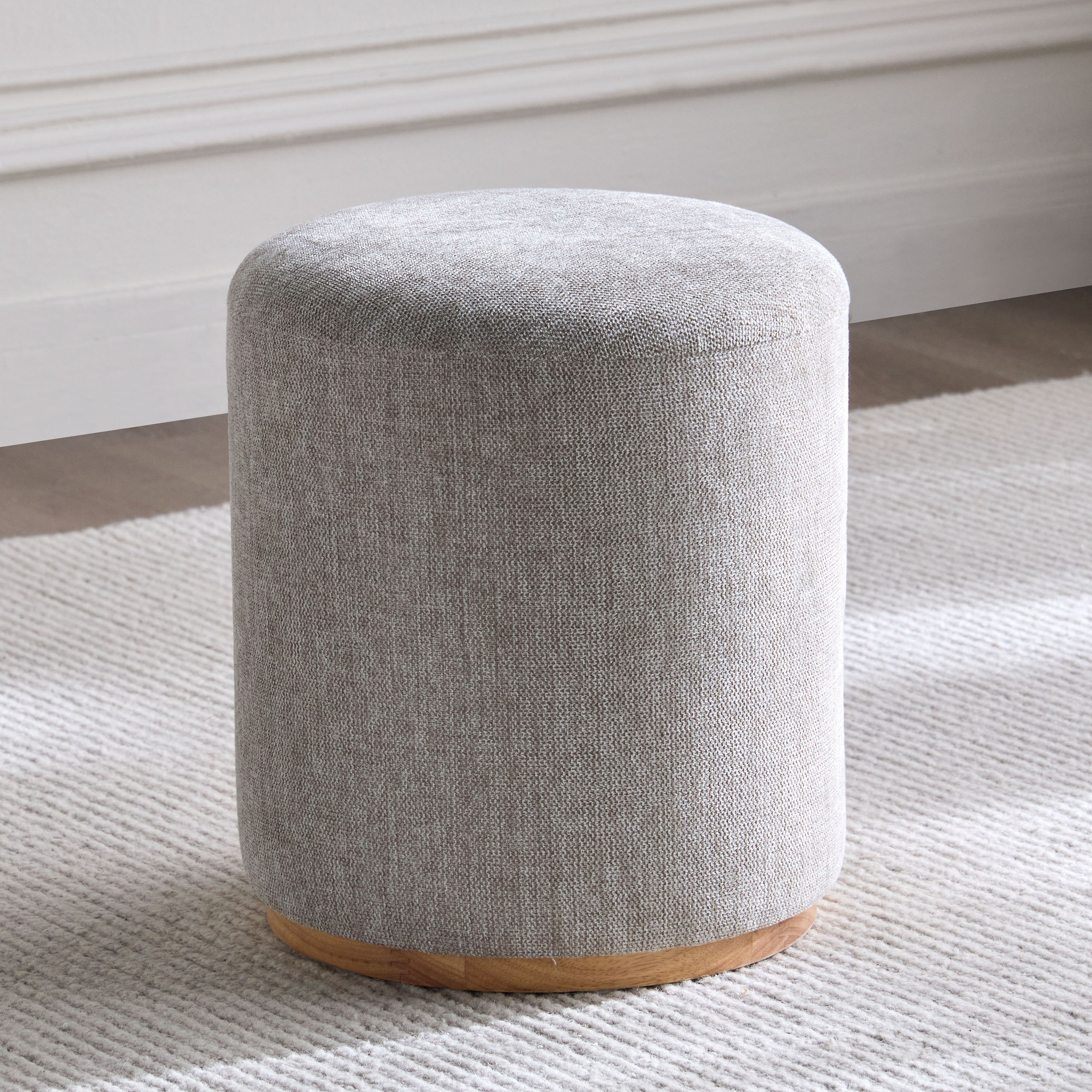 Kingin Fabric Ottoman - Small-furniture-sofaandseating-ottomansbeanbagsandpoufs-image-1