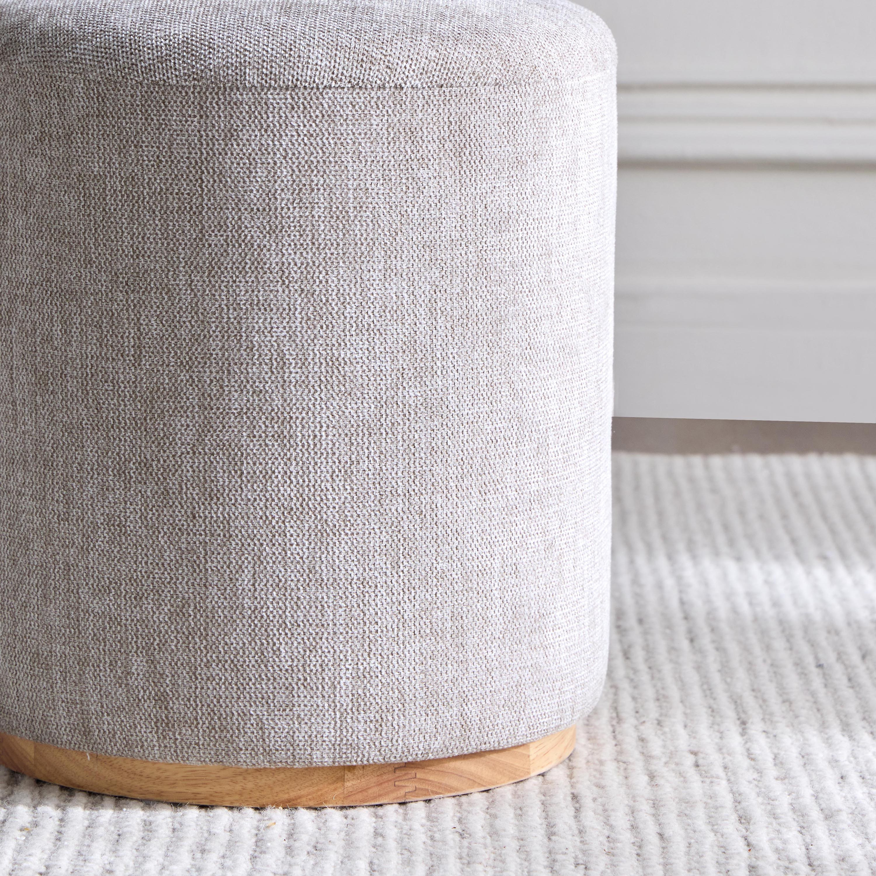 Kingin Fabric Ottoman - Small-furniture-sofaandseating-ottomansbeanbagsandpoufs-image-2