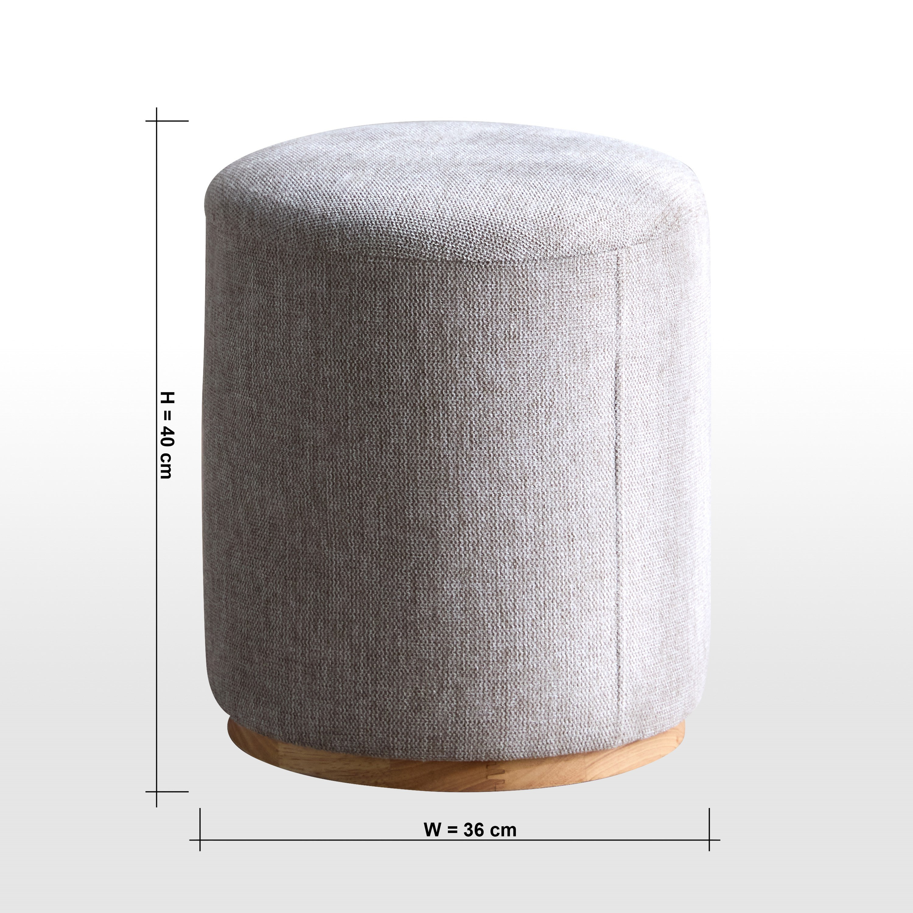 Kingin Fabric Ottoman - Small-furniture-sofaandseating-ottomansbeanbagsandpoufs-image-6