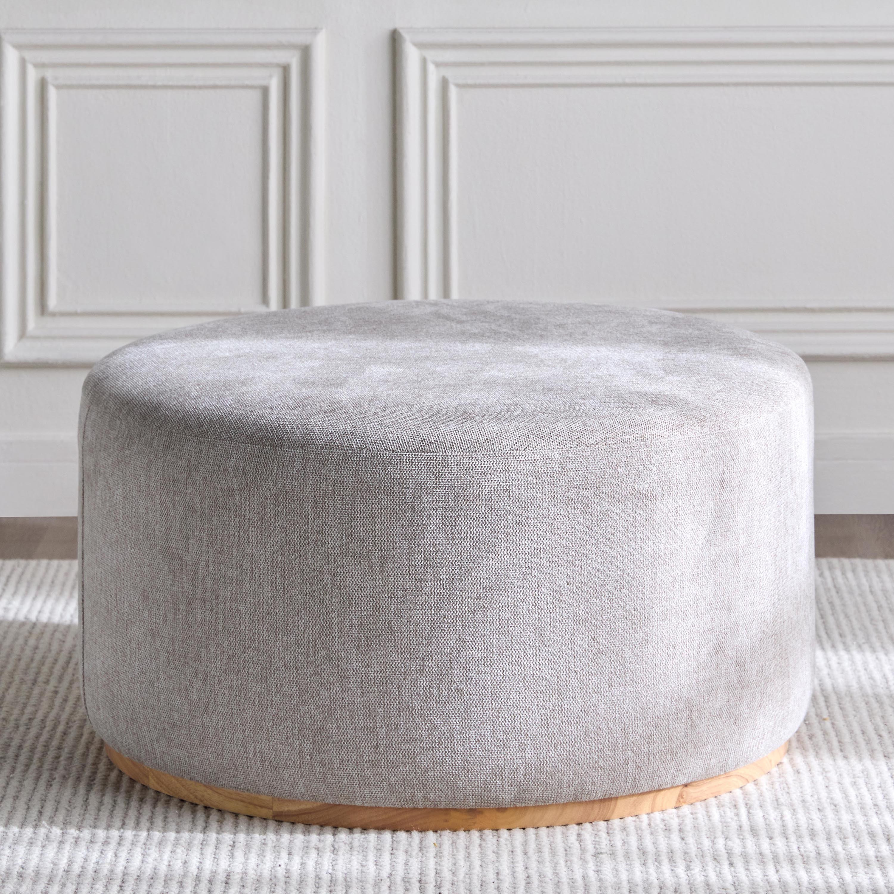 Kingin Fabric Ottoman - Large-furniture-sofaandseating-ottomansbeanbagsandpoufs-image-2