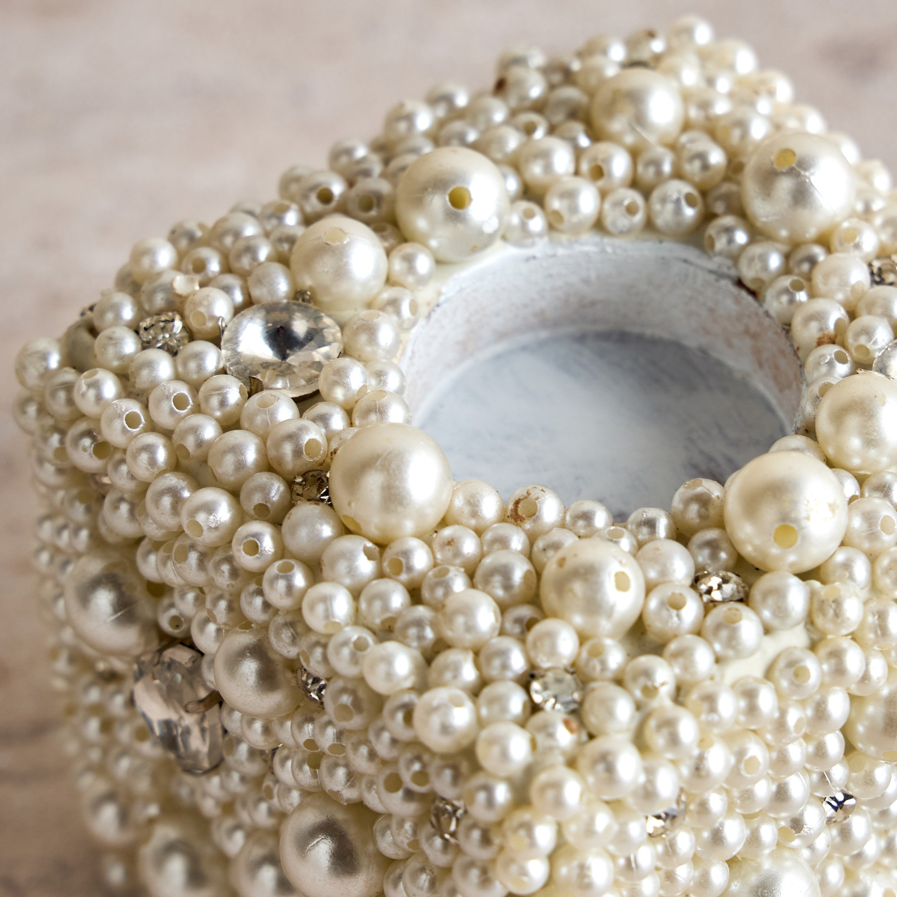 Beaded Tealight Candleholder - 9 cm-household-decor-candleholdersandlanterns-image-3