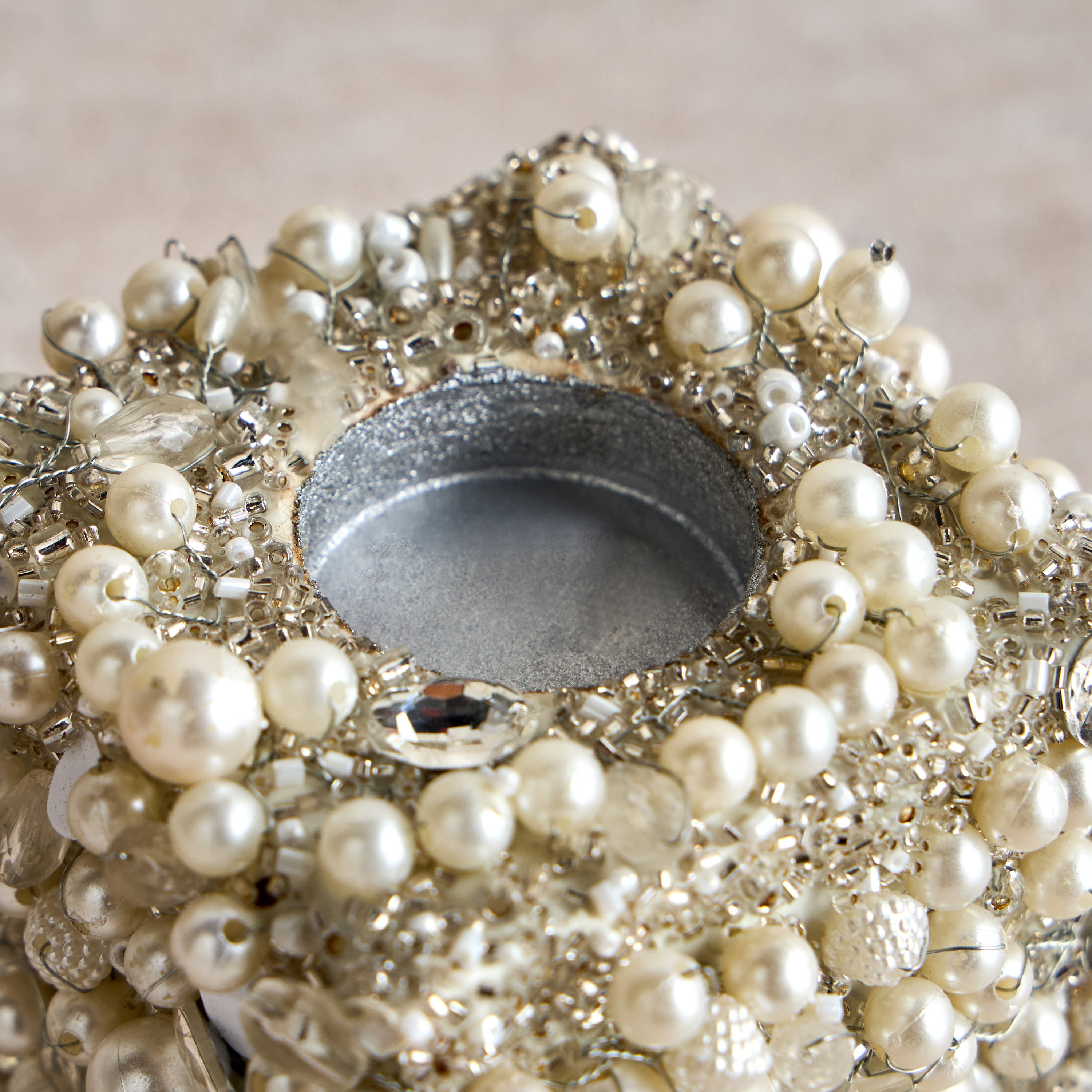 Beaded Tealight Candleholder - 9 cm-household-decor-candleholdersandlanterns-image-3