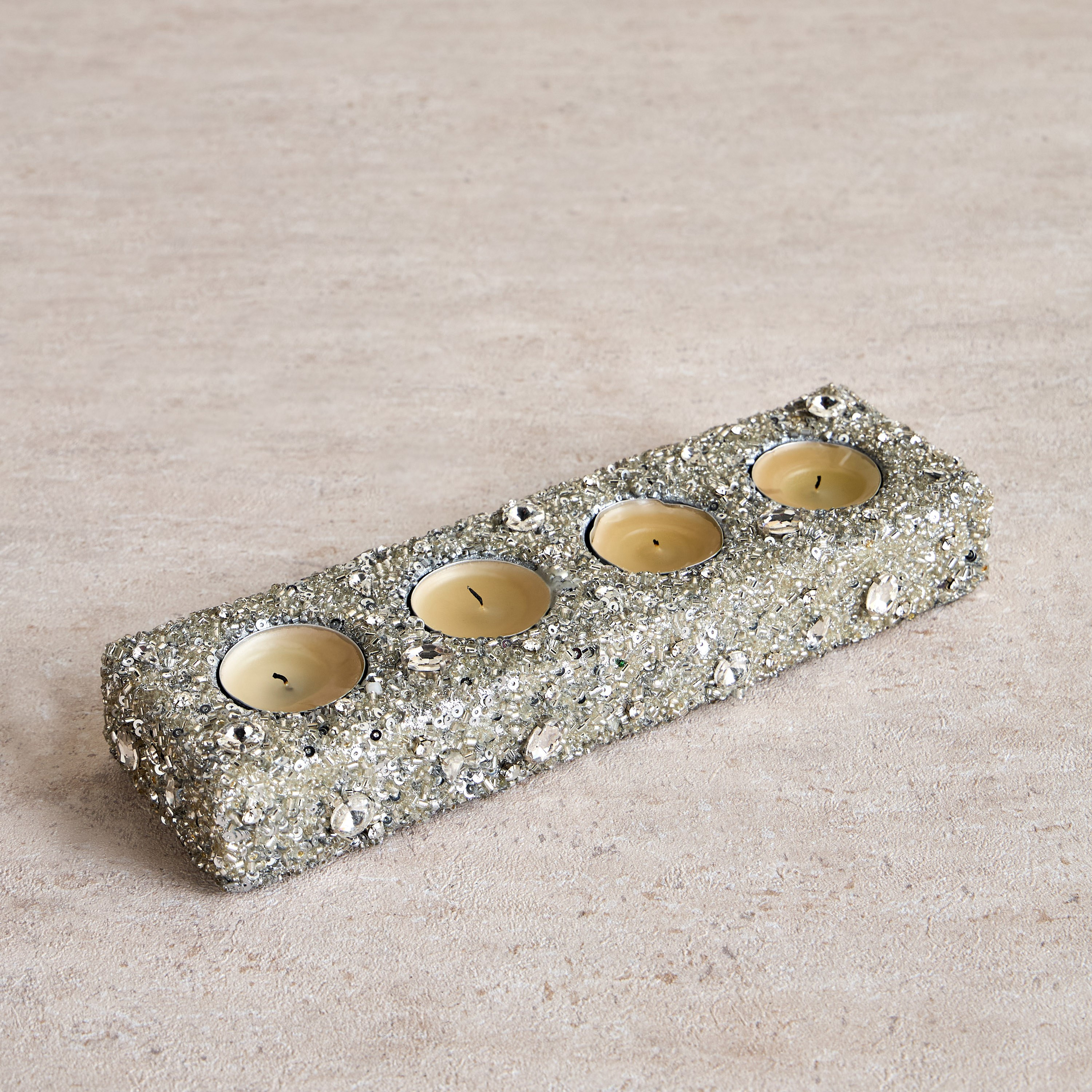Beaded Tealight Candleholder - 4 cm-household-decor-candleholdersandlanterns-image-1