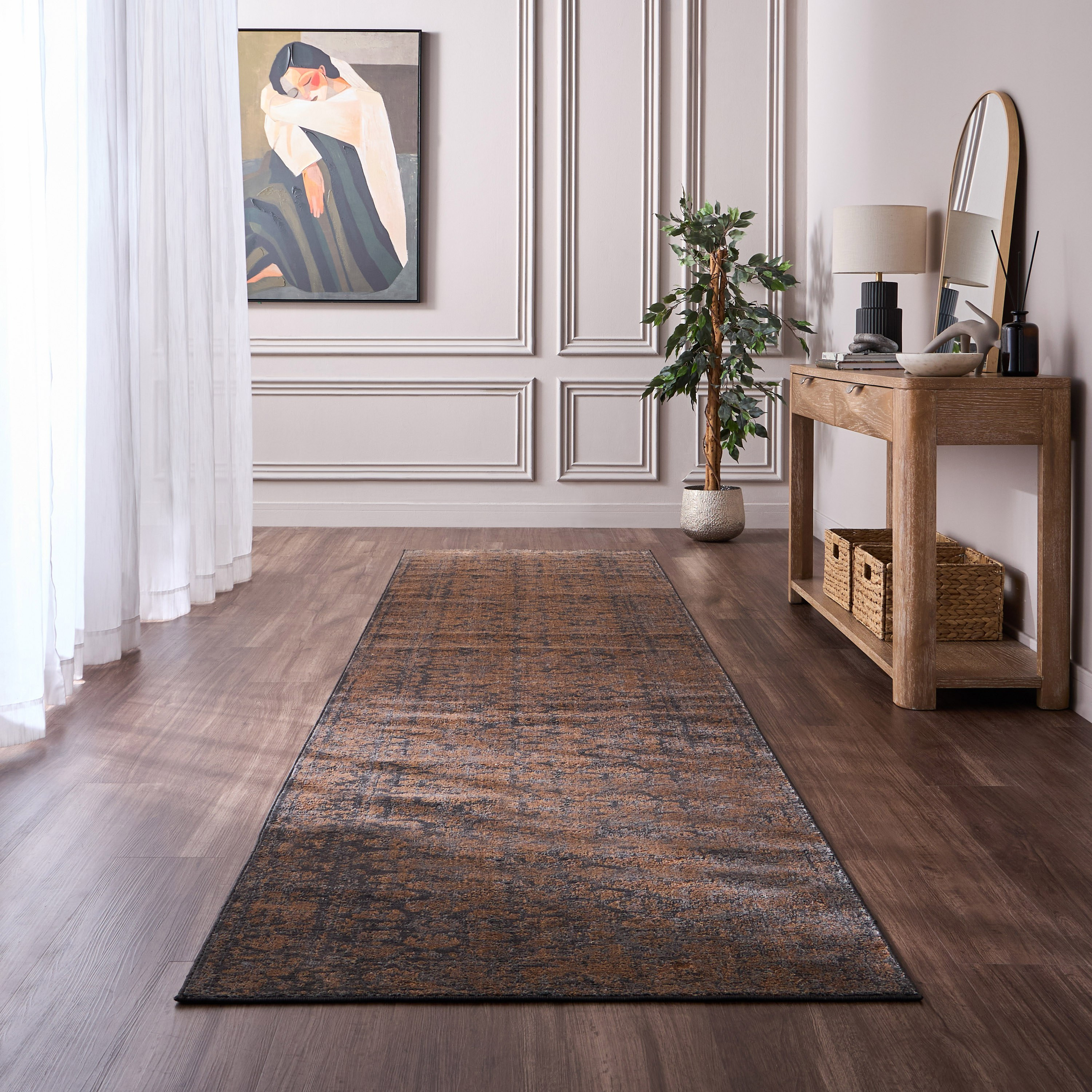 Kylie Likya Rug - 100x400 cm-household-rugsandcarpets-rugs-image-4