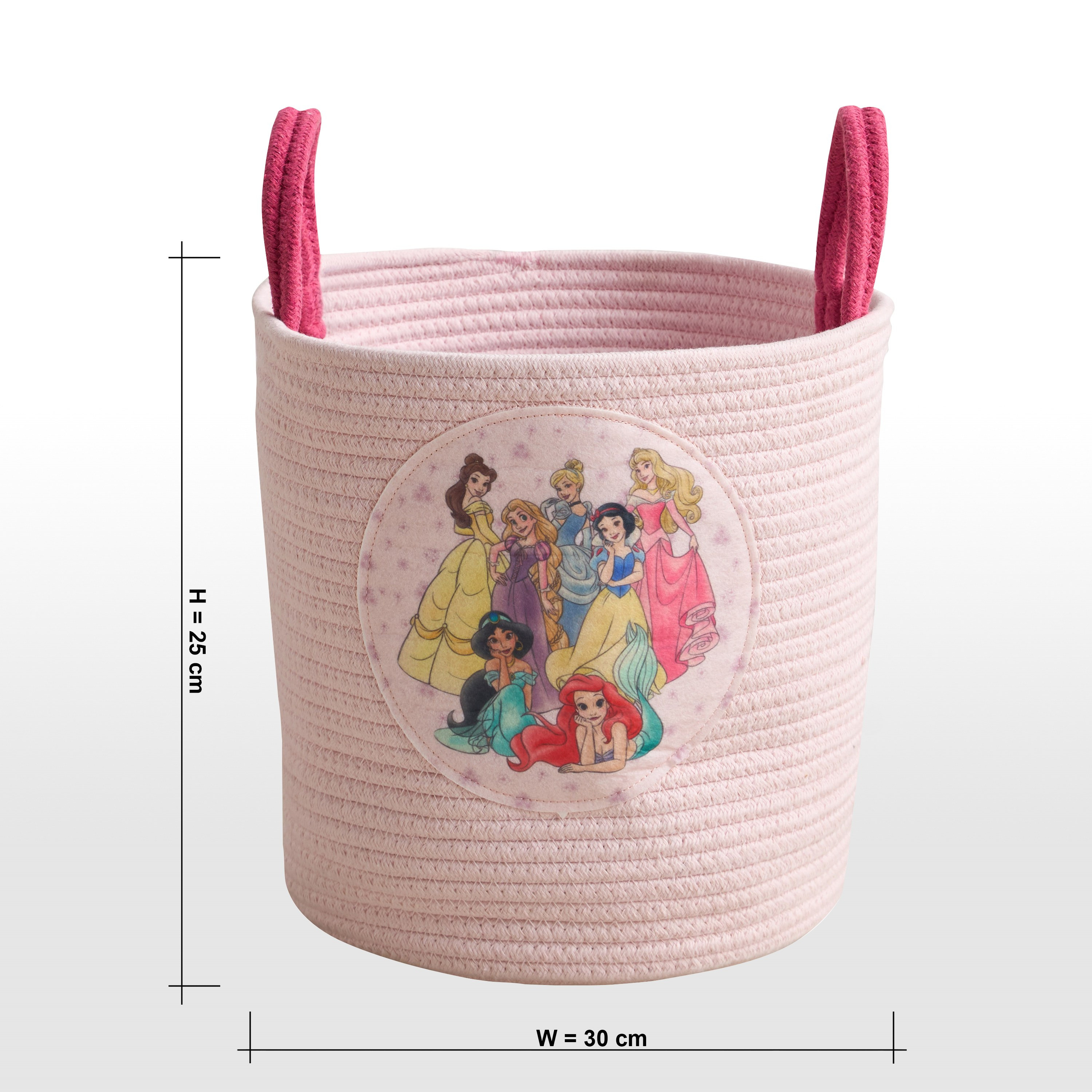 Disney Princess Storage Basket - 30x30x25 cm-babyandkids-bathandstorage-storage-binsandbaskets-image-5
