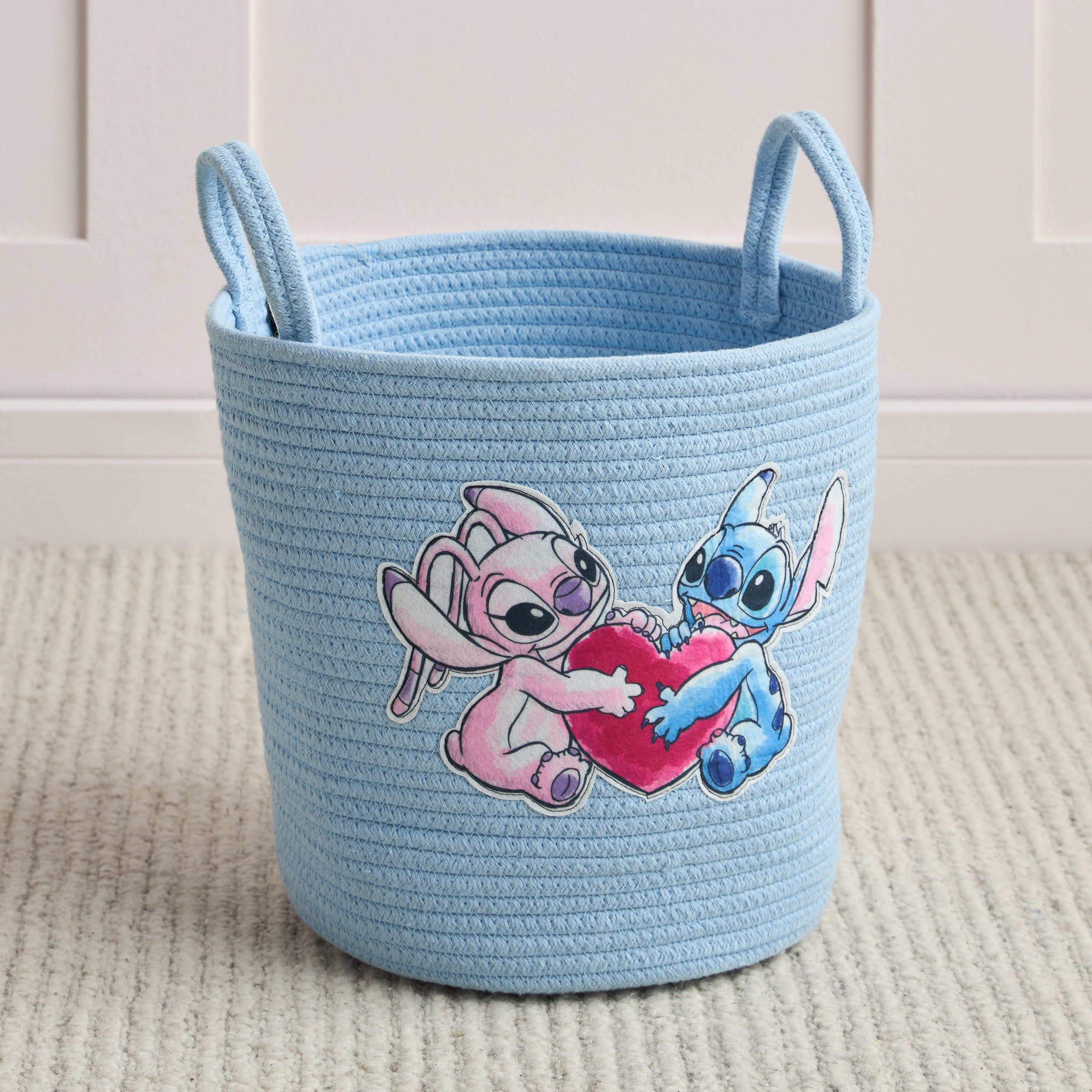 Stitch Storage Basket - 30x30x25 cm-babyandkids-bathandstorage-storage-binsandbaskets-image-1