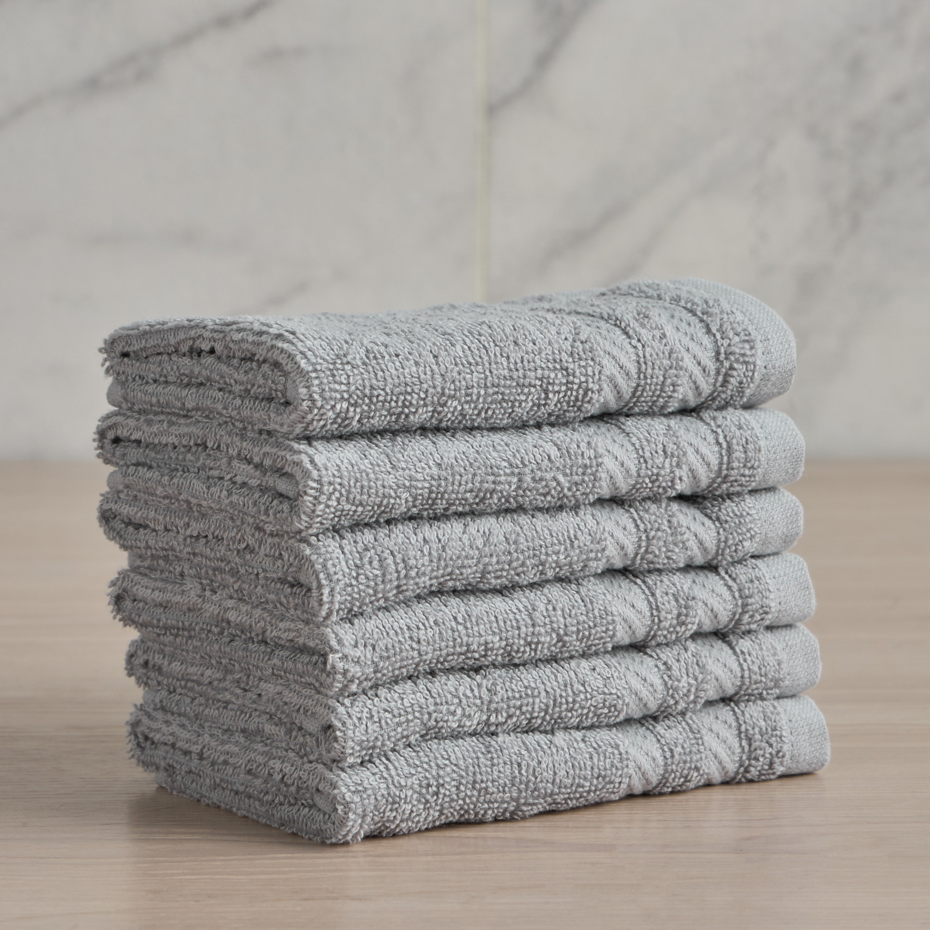 Breeze 6-Piece 450 GSM Cotton Fingertip Towel Set - 30x30 cm-household-bathandlaundry-bathlinen-towels-image-1
