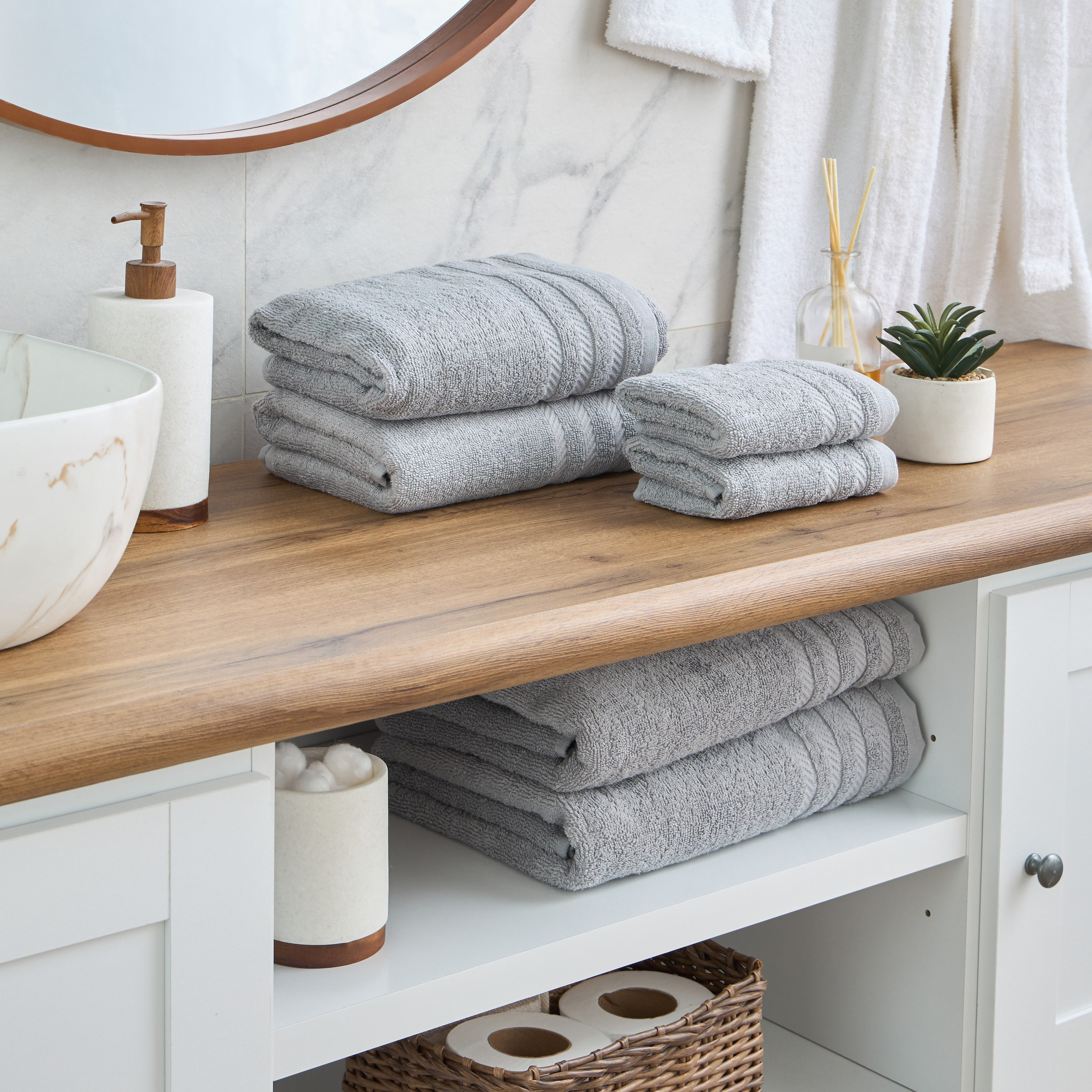 Breeze 6-Piece 450 GSM Cotton Fingertip Towel Set - 30x30 cm-household-bathandlaundry-bathlinen-towels-image-7