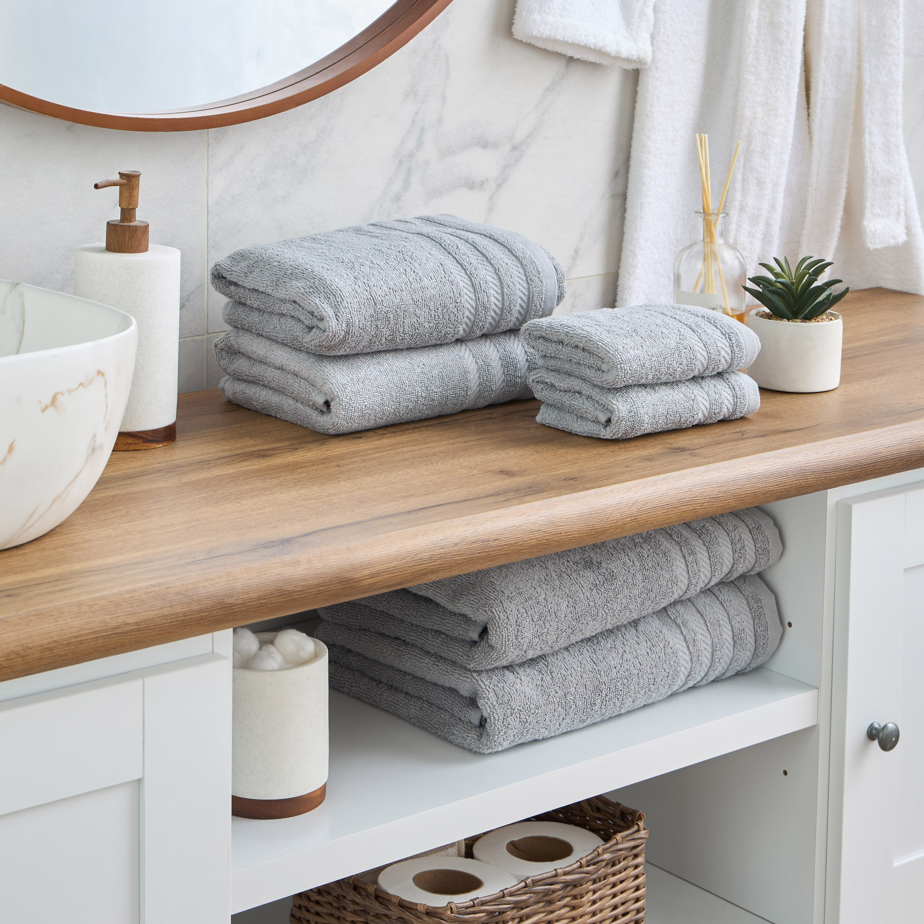 Breeze 3-Piece 450 GSM Cotton Hand Towel Set - 50x70 cm-household-bathandlaundry-bathlinen-towels-image-7