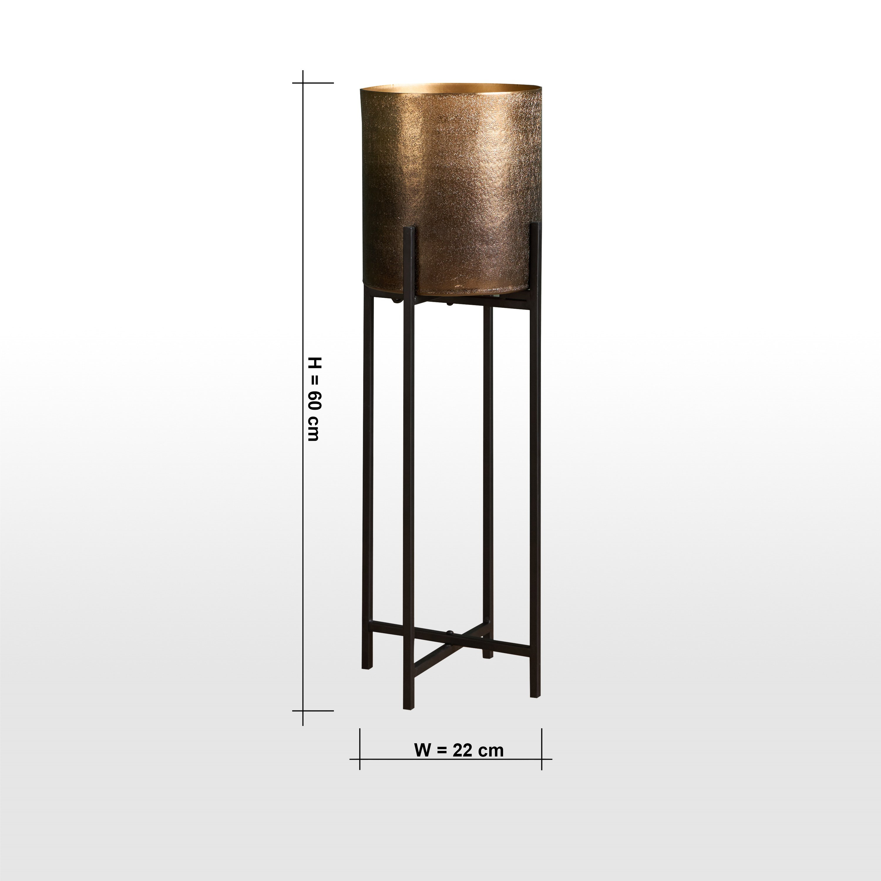 Arras Ruse Ombre Metal Planter - 60 cm-household-gardenandoutdoor-potsandplanters-planters-image-6