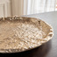 Theo Crumpled Aluminium Decorative Platter - 32x32 cm-household-decor-boxesandtrays-image-2