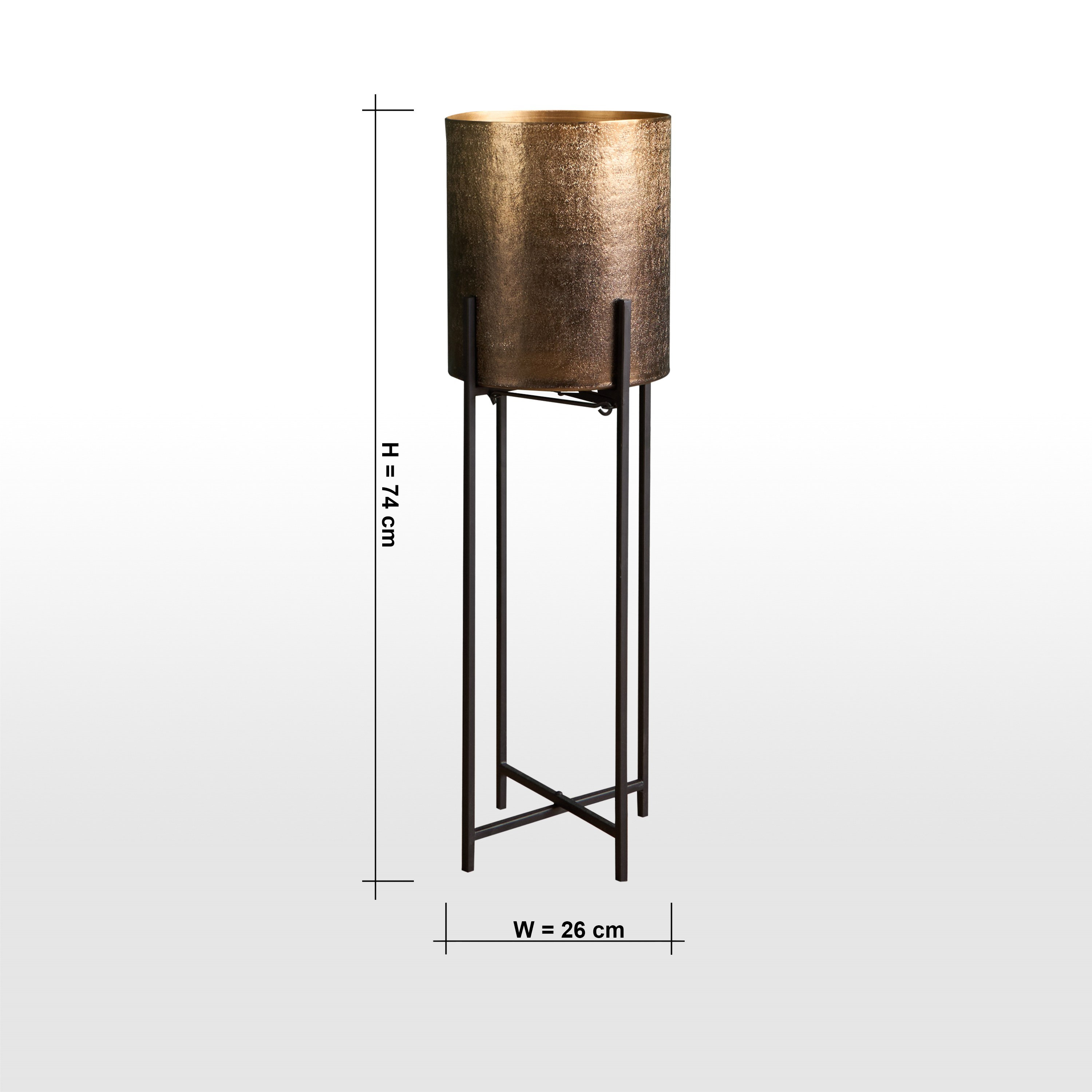 Arras Ruse Metal Planter Stand - 74 cm-household-gardenandoutdoor-potsandplanters-planters-image-6