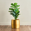 Solena Ruse Metal Planter - 31 cm-household-gardenandoutdoor-potsandplanters-planters-image-1