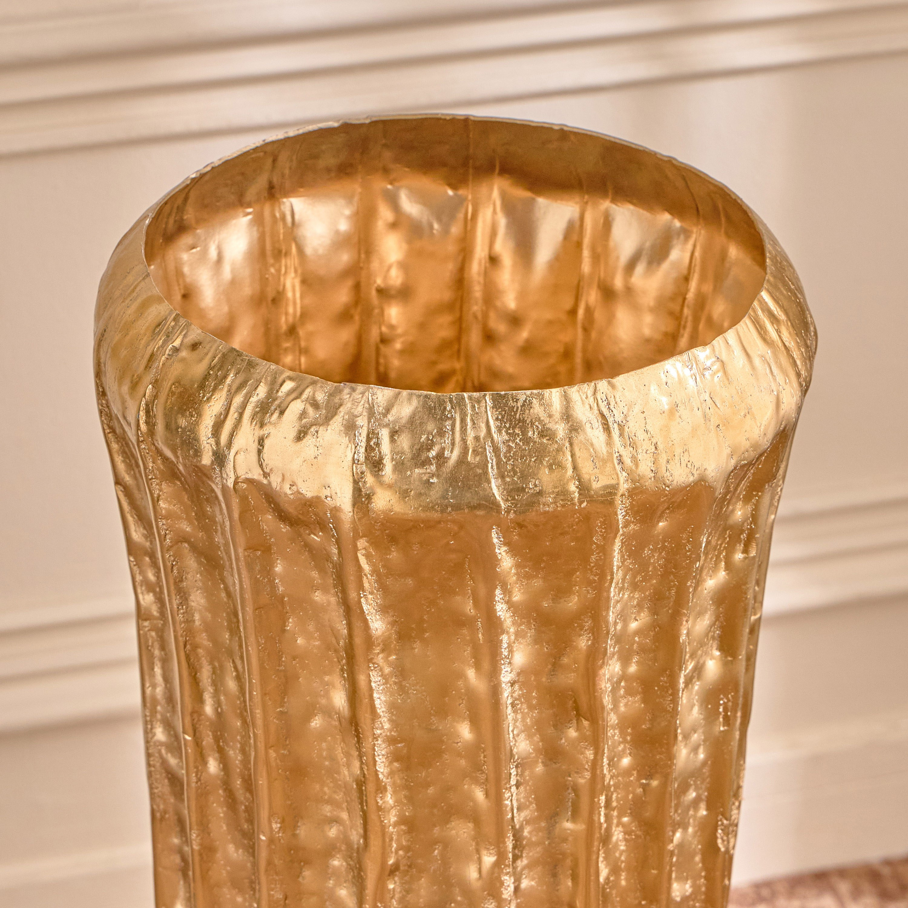 فازة ألمنيوم - دهب - 83 سم-household-decor-vasesandbowls-image-2