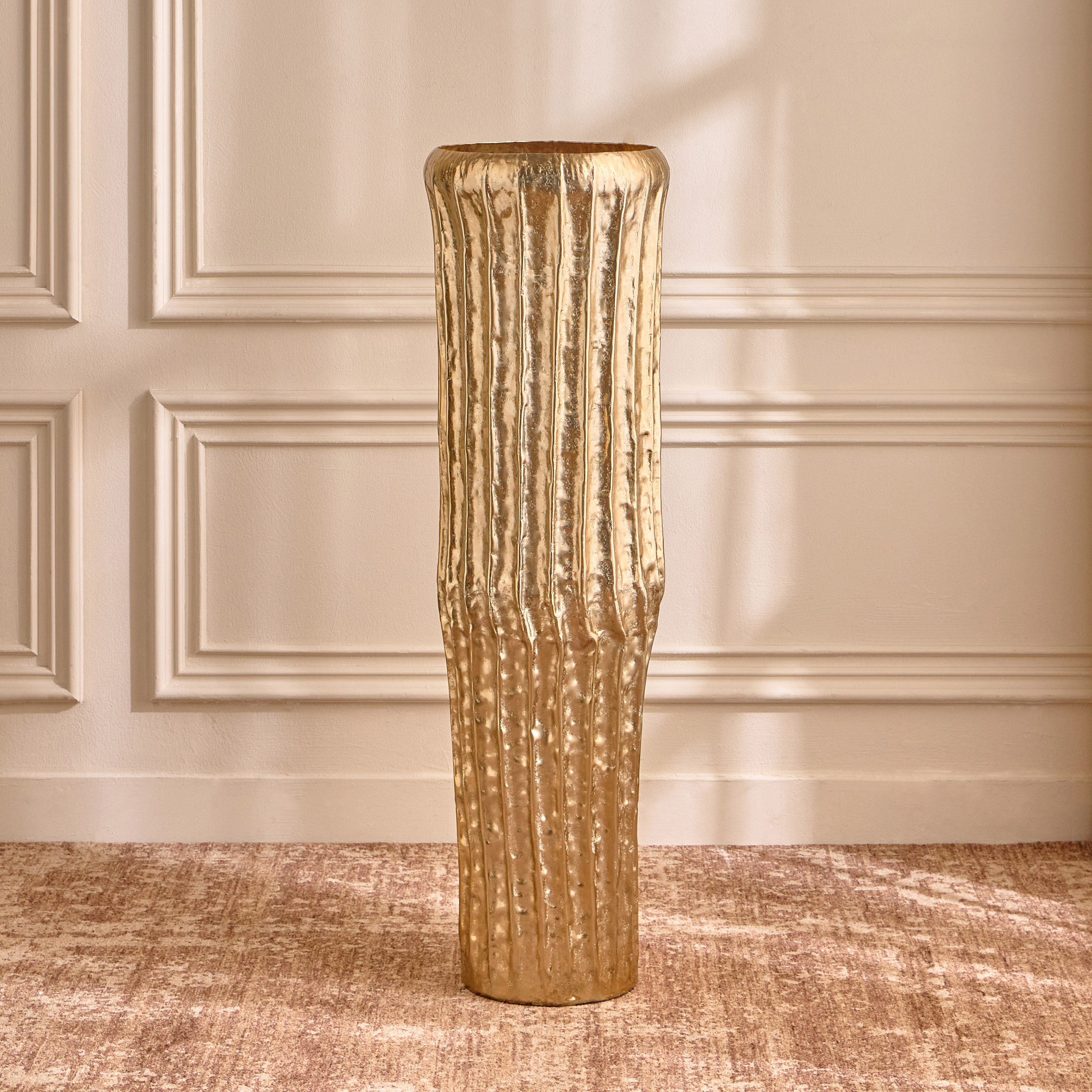 فازة معدن - دهب - 106 سم-household-decor-vasesandbowls-image-1