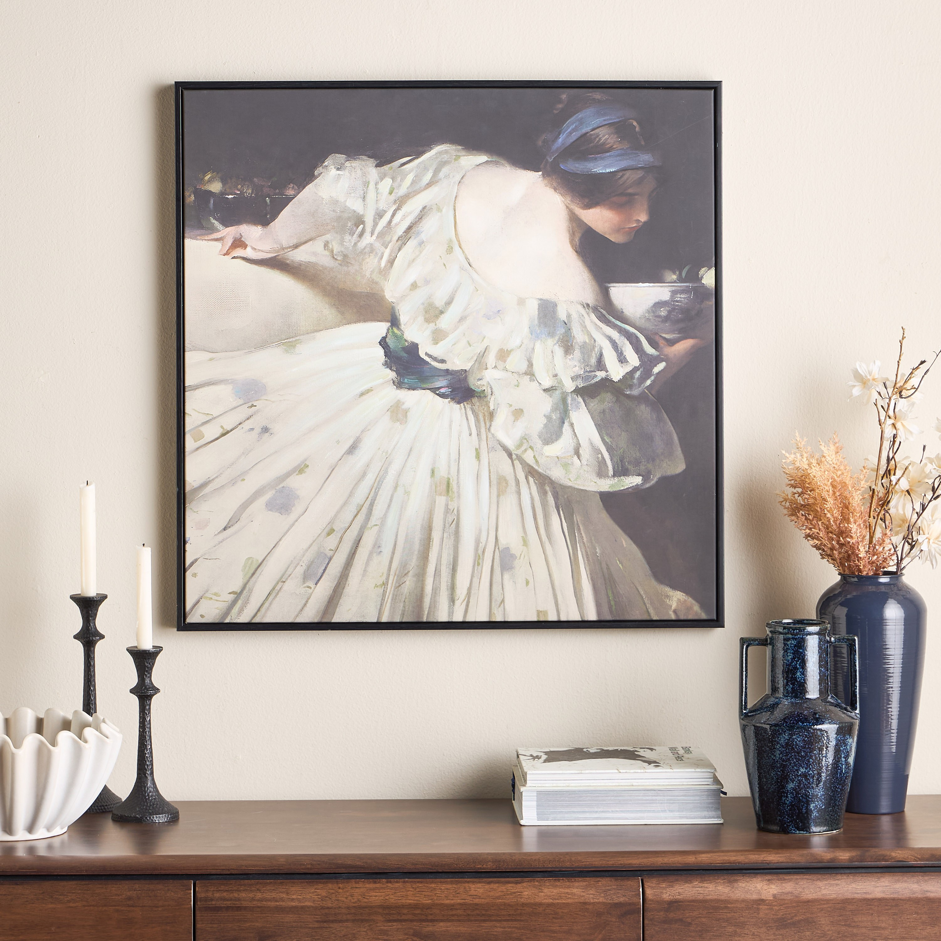 Mathilde Framed Canvas Wall Art - 80x80 cm-household-walldecorandmirrors-wallart-image-3