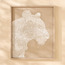 زينة حائط مؤطّرة من الكتان مع إسفنج منفوش - ندى - 50×60 سم-household-walldecorandmirrors-wallart-image-3