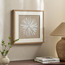 زينة حائط مؤطّرة من الكتان مع إسفنج منفوش - قمر - 50×50 سم-household-walldecorandmirrors-wallart-image-1