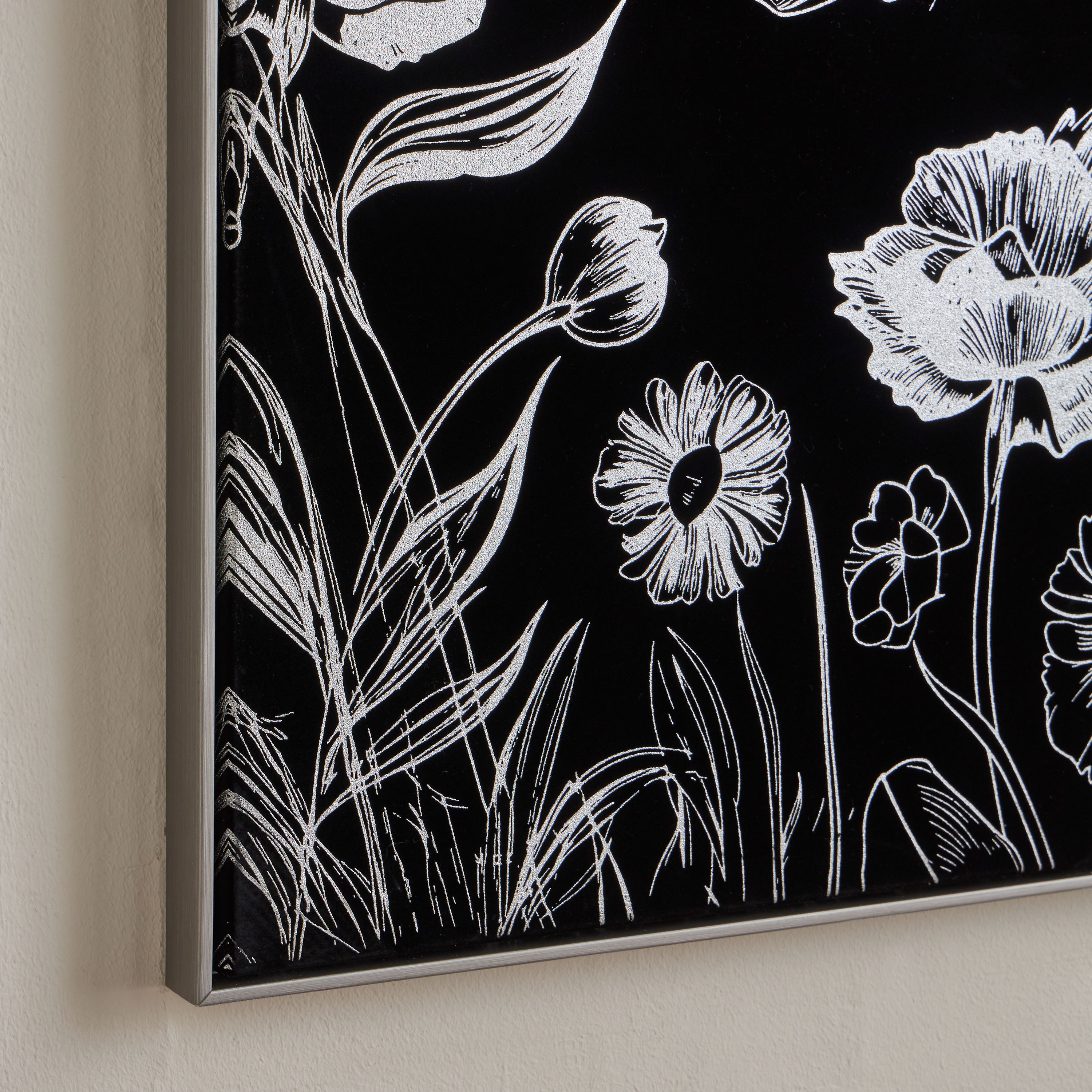 Sabiha Velvet Framed Canvas Wall Art - 50x70 cm-household-walldecorandmirrors-wallart-image-2