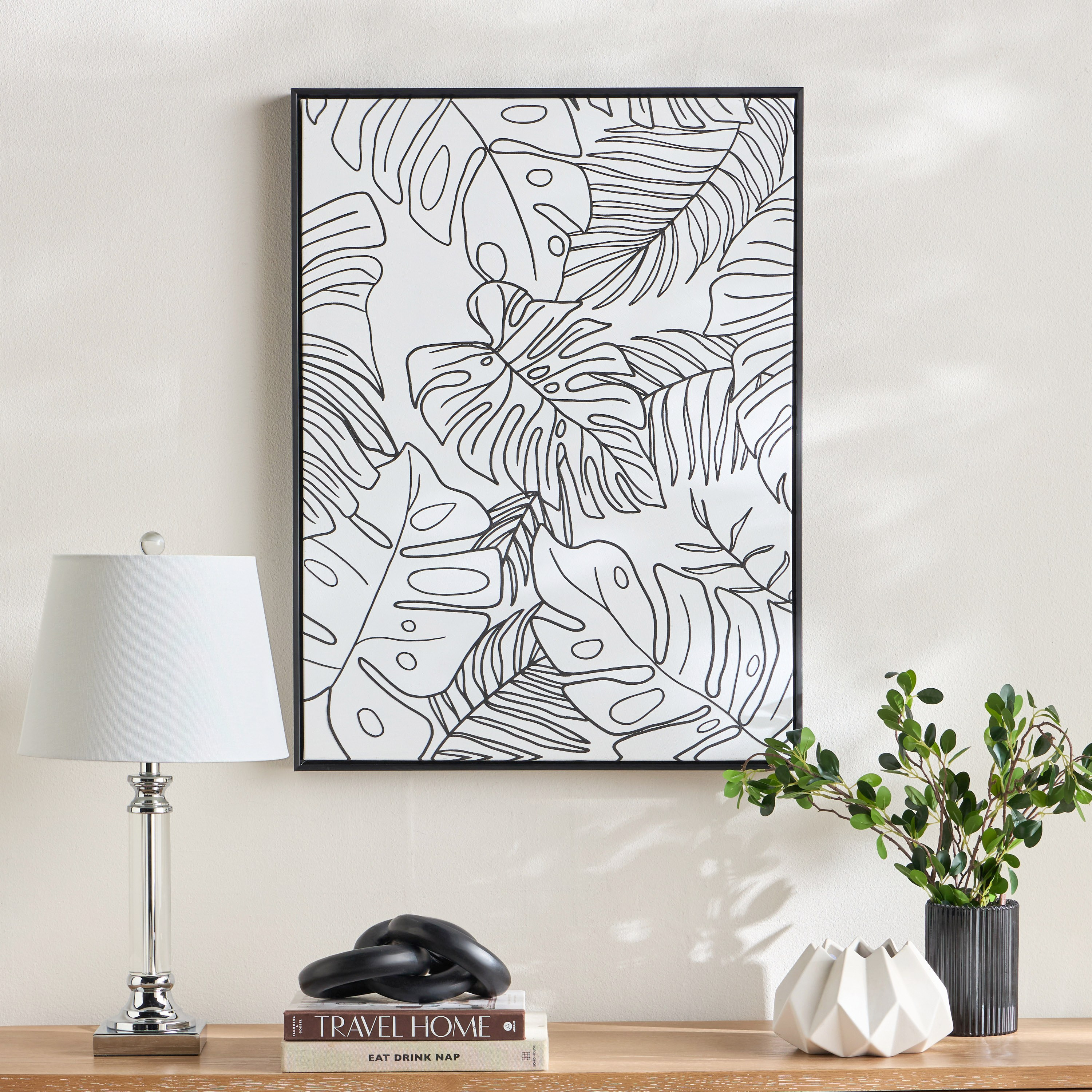 Rukhsar Framed Canvas Wall Art - 60x80 cm-household-walldecorandmirrors-wallart-image-3