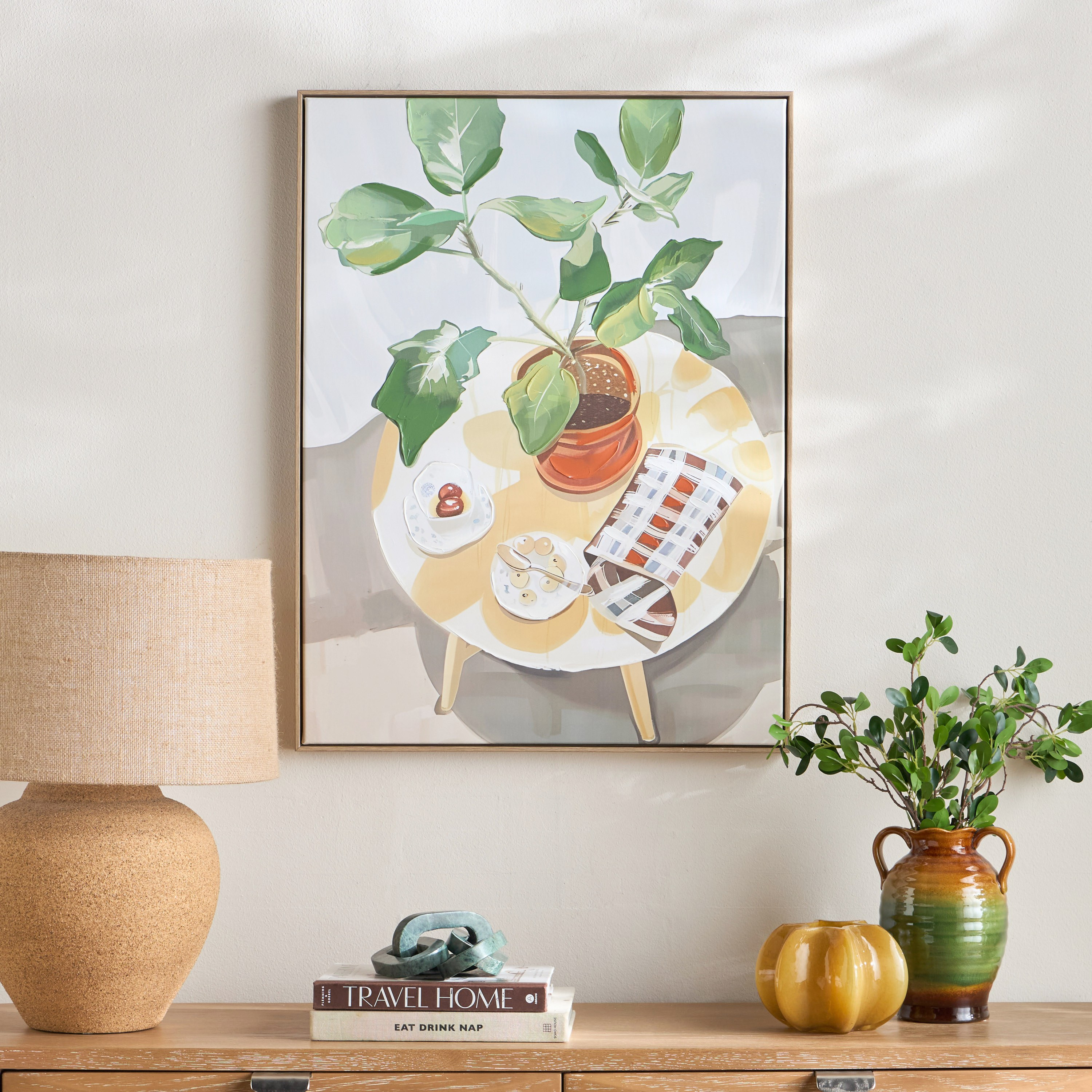 Inaya Framed Canvas Wall Art - 60x80 cm-household-walldecorandmirrors-wallart-image-3