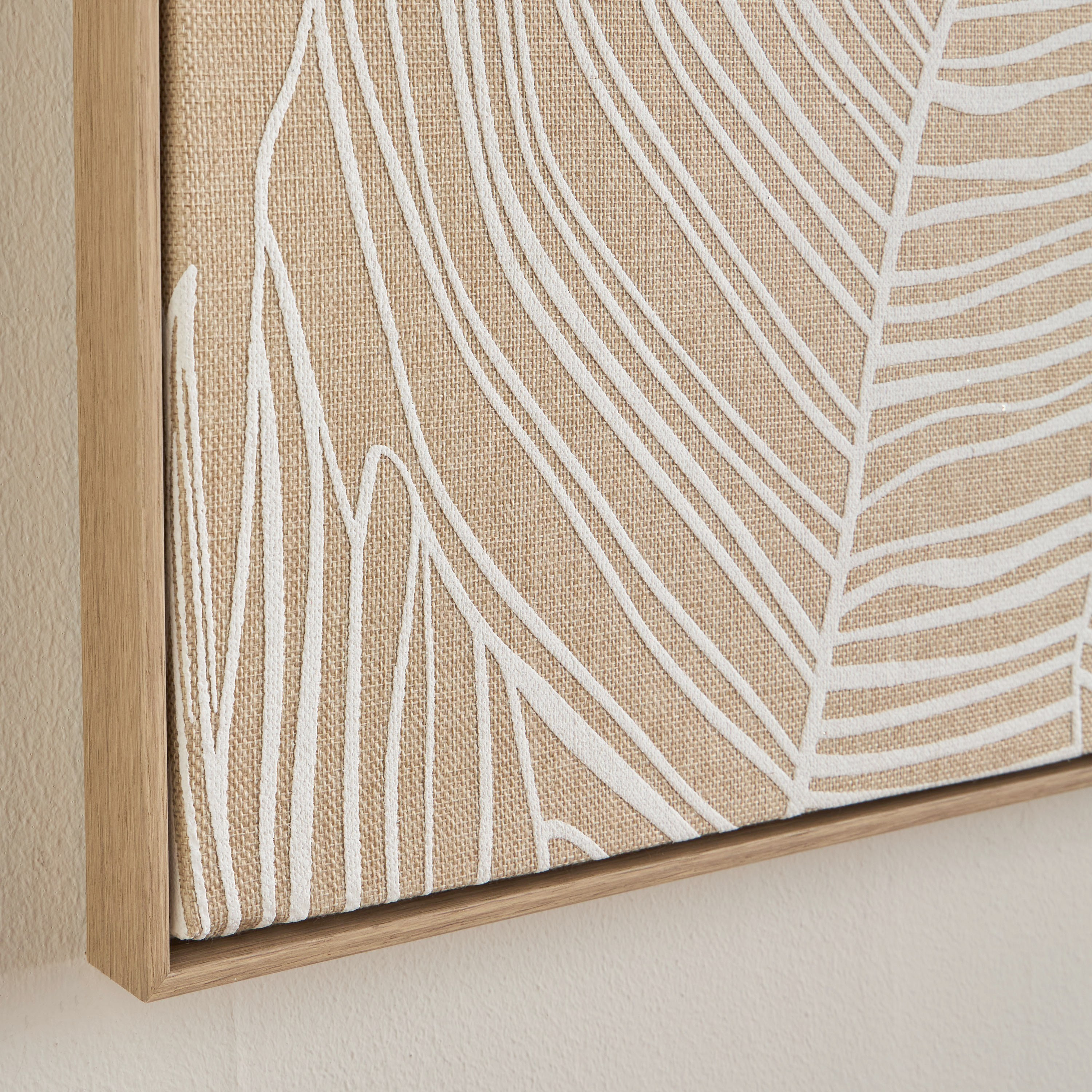 Rukia Puffy Foam Linen Framed Wall Art - 50x100 cm-household-walldecorandmirrors-wallart-image-2