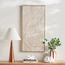 زينة حائط مؤطّرة من الكتان مع إسفنج منفوش - روكيا - 50×100 سم-household-walldecorandmirrors-wallart-image-1