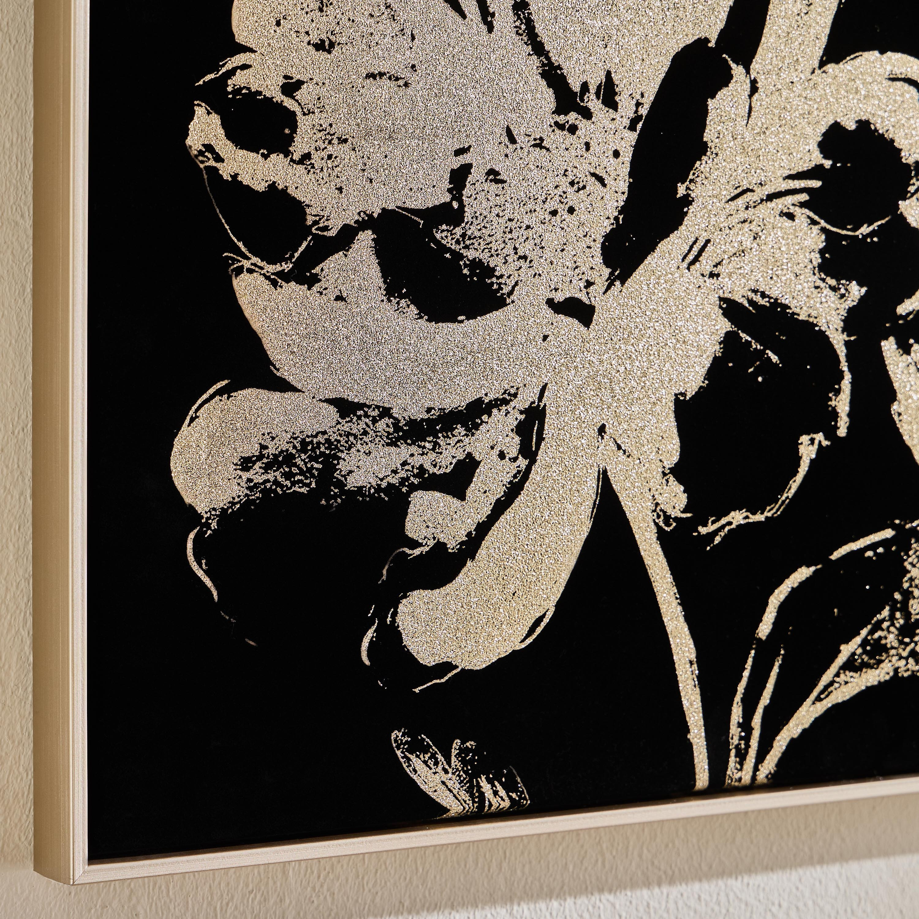 Nourhan Velvet Framed Canvas Wall Art - 60x60 cm-household-walldecorandmirrors-wallart-image-2