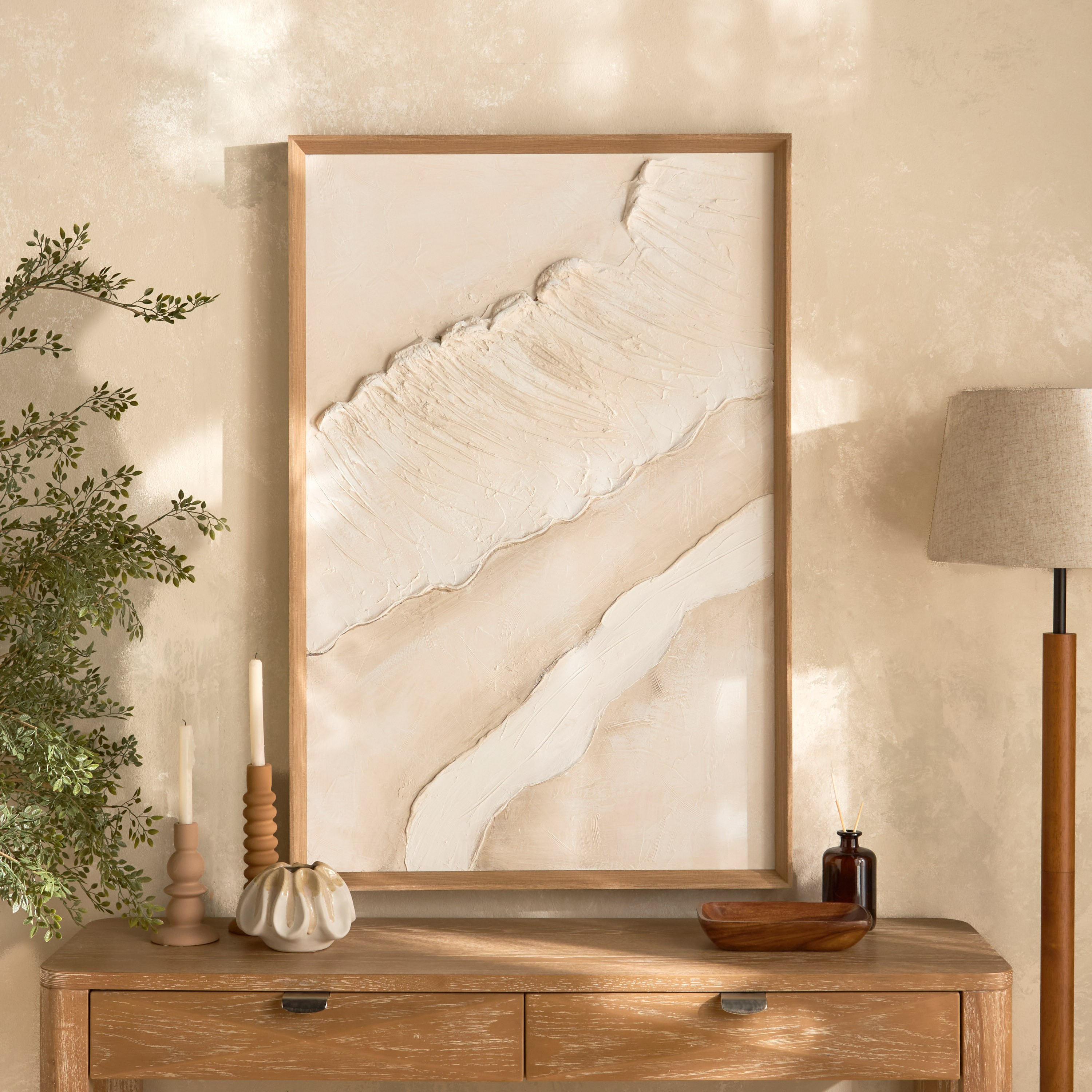 Anaya Hand Painted Framed Wall Art - 80x120 cm-household-walldecorandmirrors-wallart-image-3