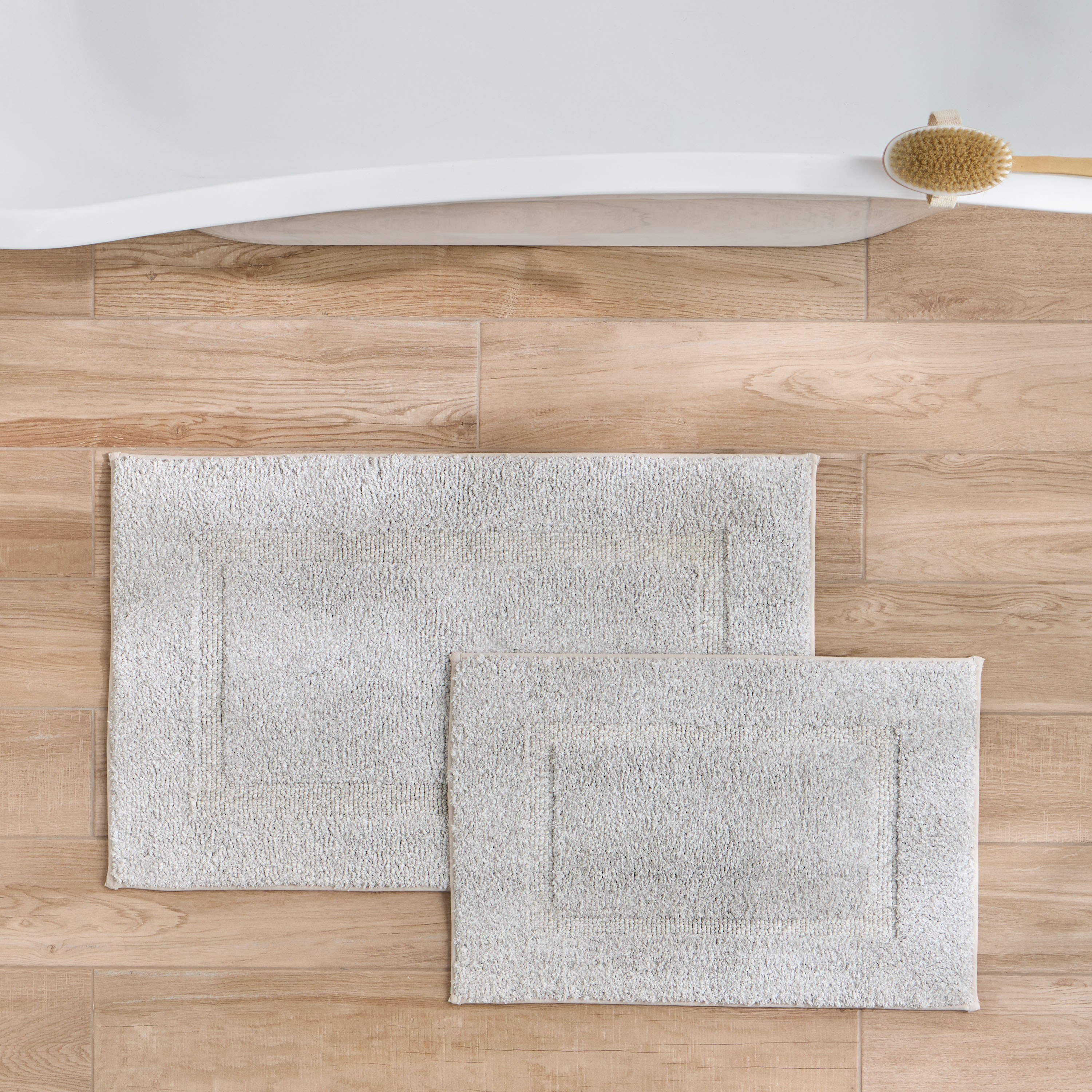 طقم دعاسة حمّام من قطعتين - ميلانج-household-bathandlaundry-bathlinen-bathmatsandtubmats-image-1