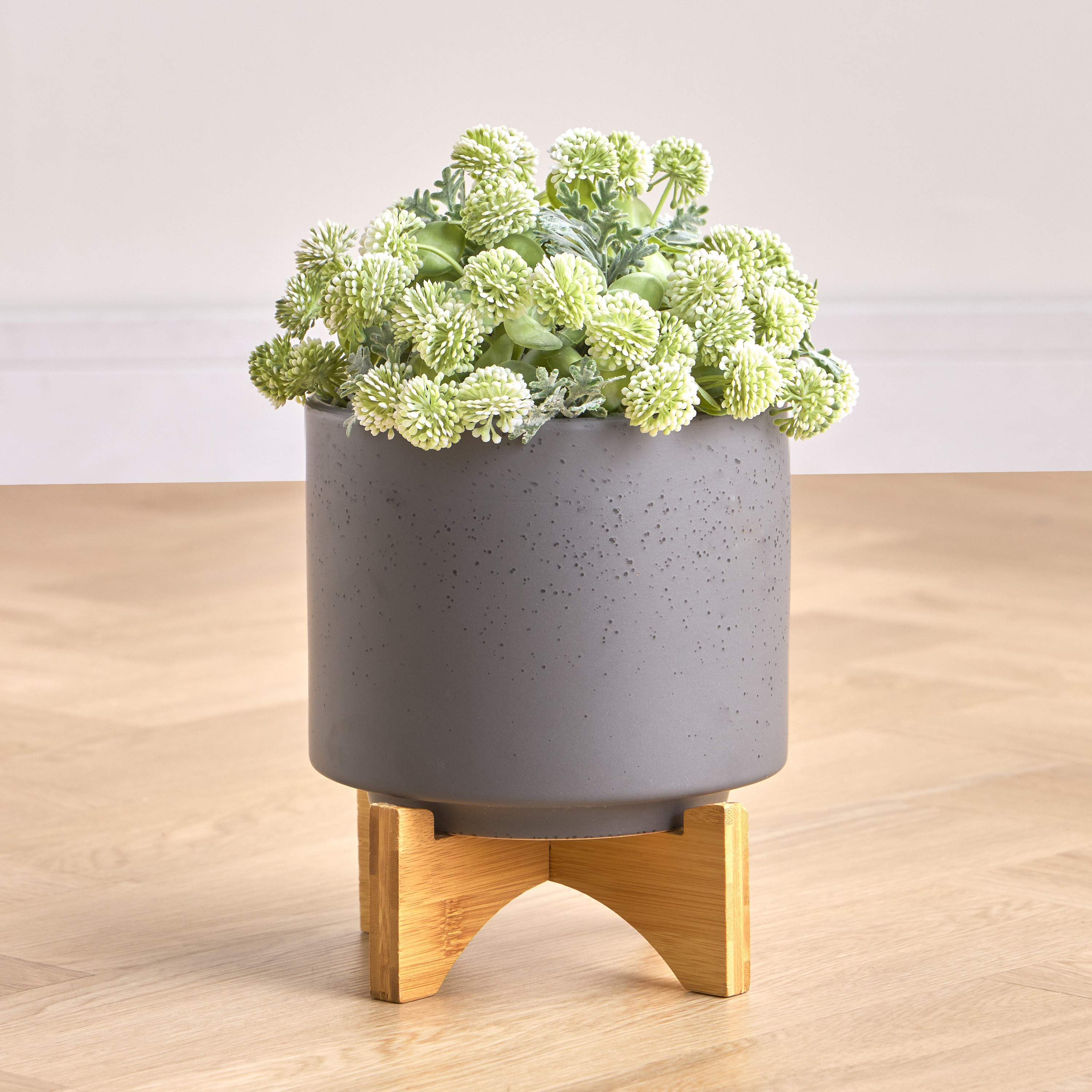 Camella Ceramic Planter with Stand - 22 cm-household-gardenandoutdoor-potsandplanters-planters-image-1