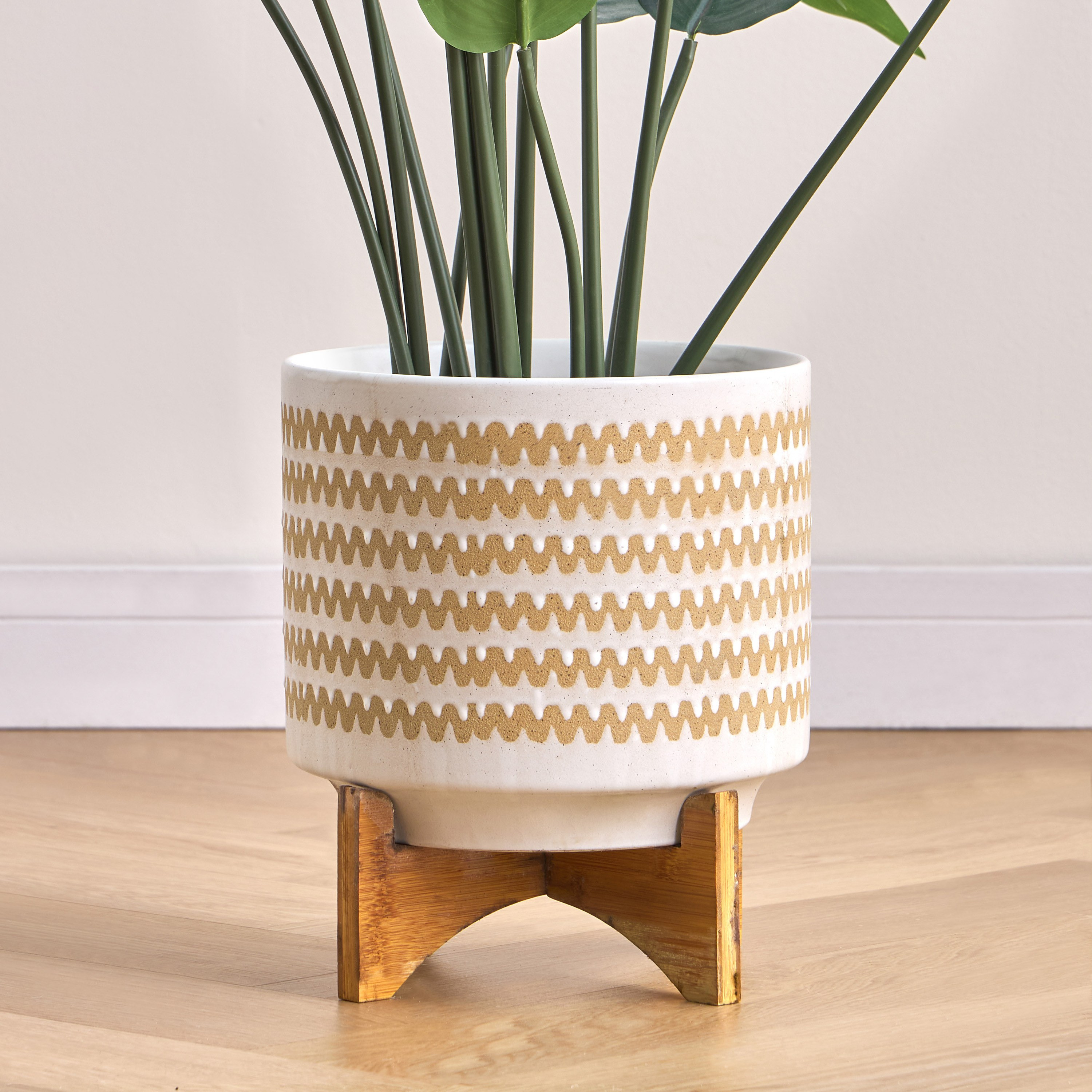 Clematis Ceramic Planter - 29 cm