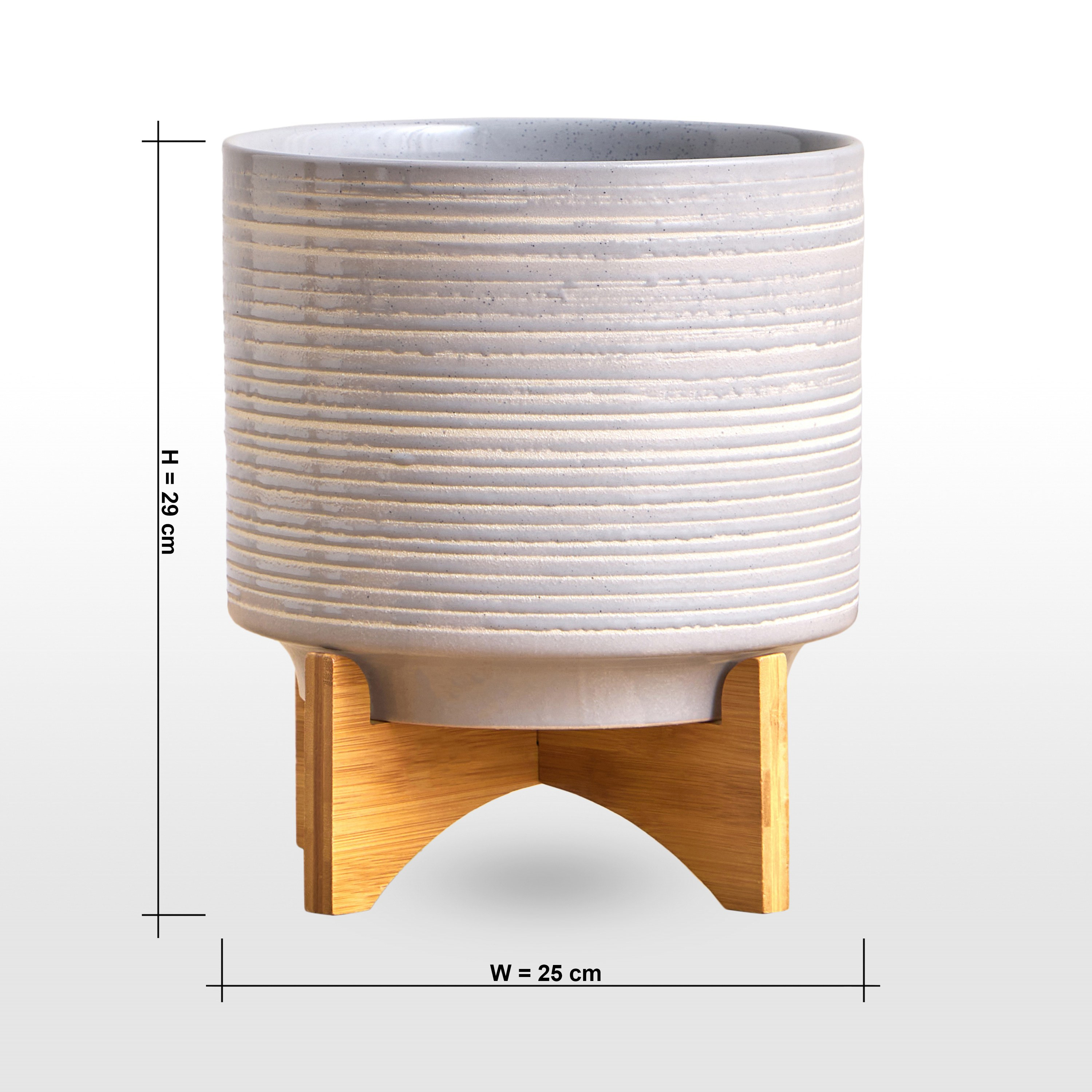 Rough Ceramic Planter - 29 cm-household-gardenandoutdoor-potsandplanters-planters-image-6