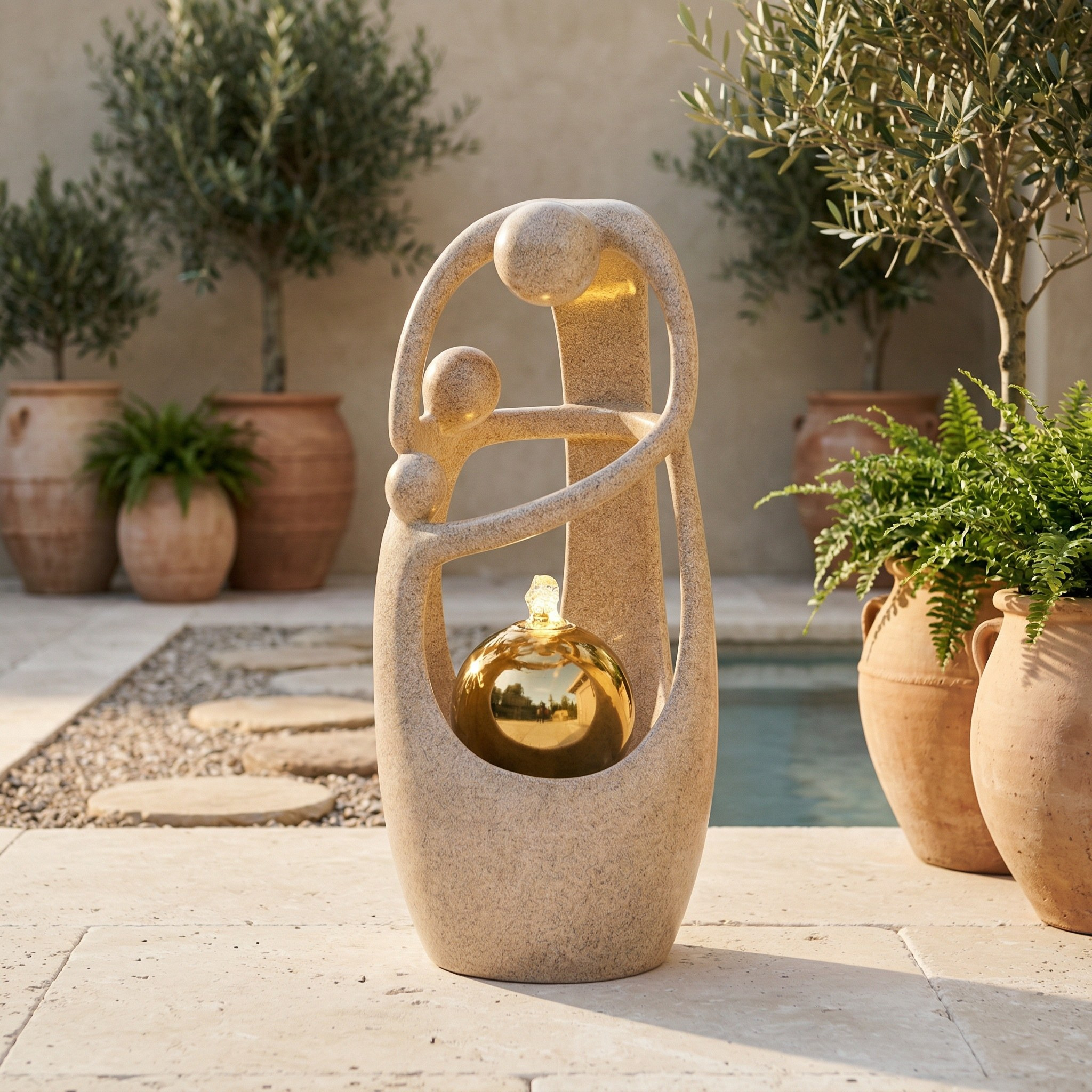 Isaura Mord Fountain with LED Light-household-gardenandoutdoor-fountains-image-5