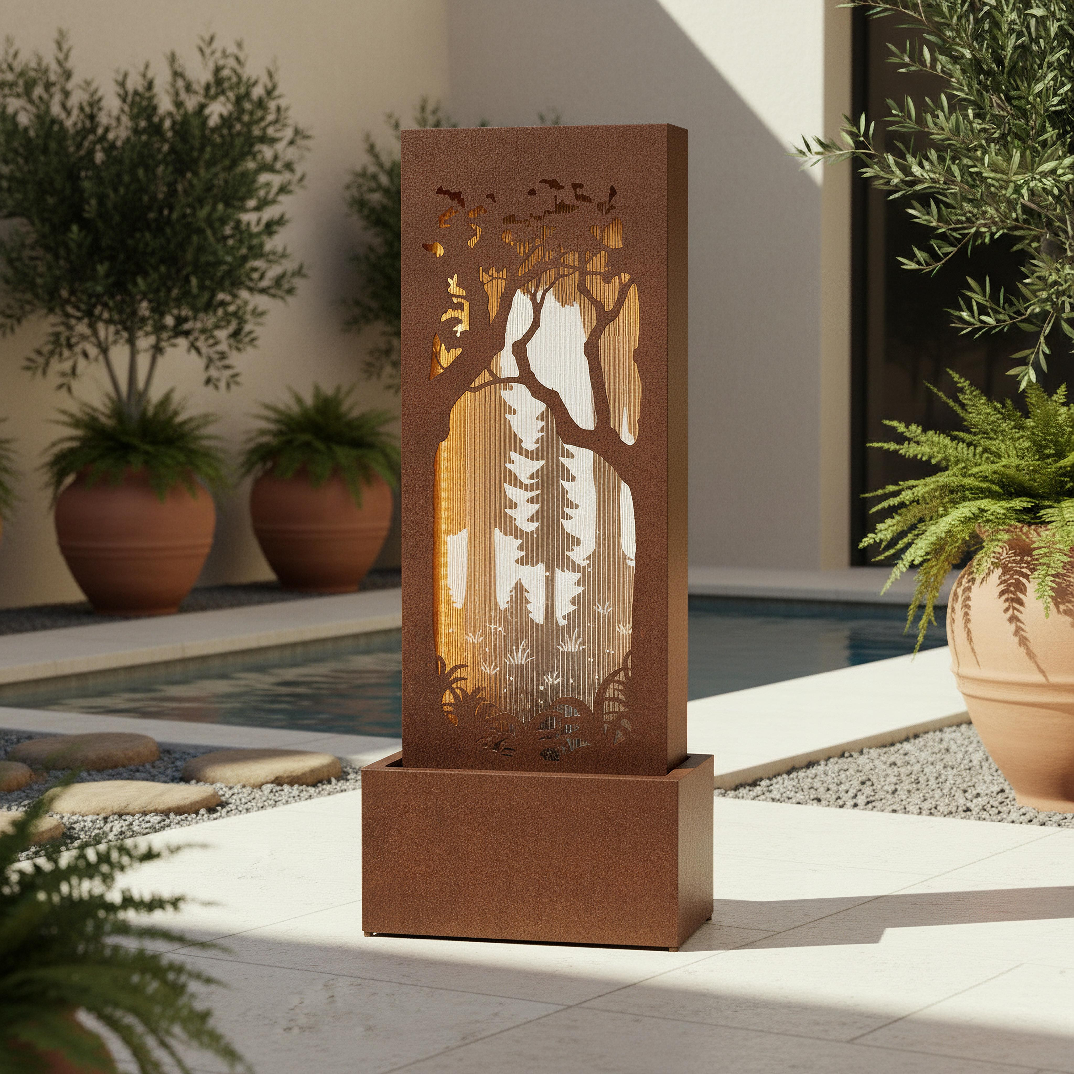 نافورة بستان بضوء ليد - سيرينتي-household-gardenandoutdoor-fountains-image-2