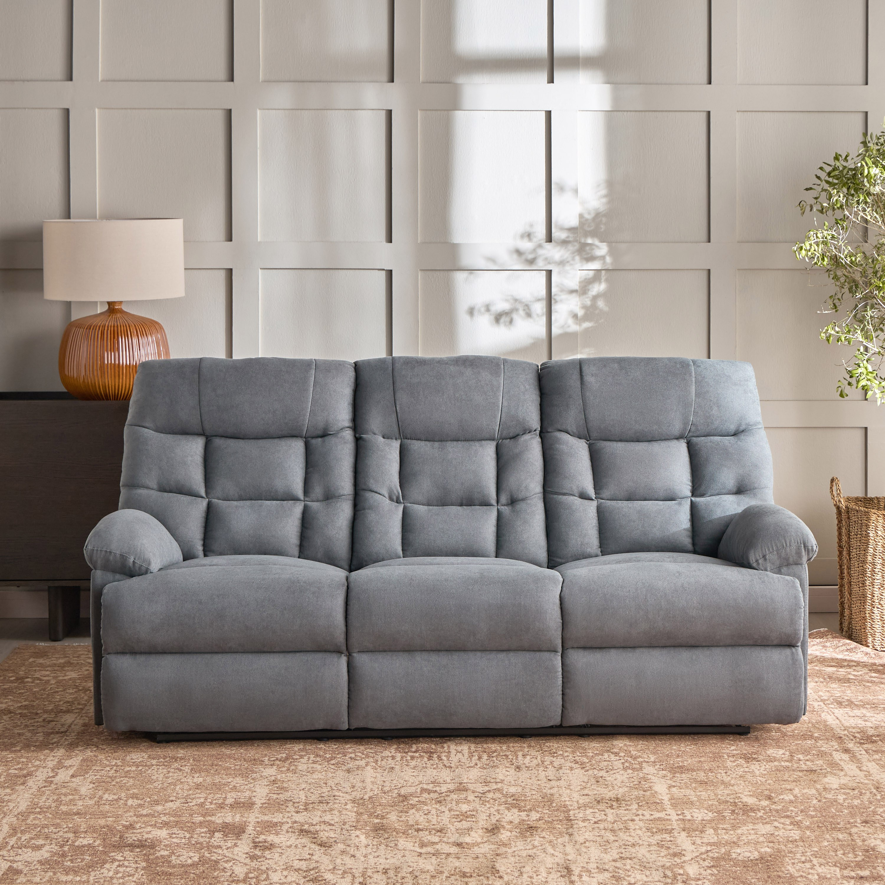 كنبة استرخاء قماش 3 مقاعد - ماكس-furniture-sofaandseating-recliners-image-2