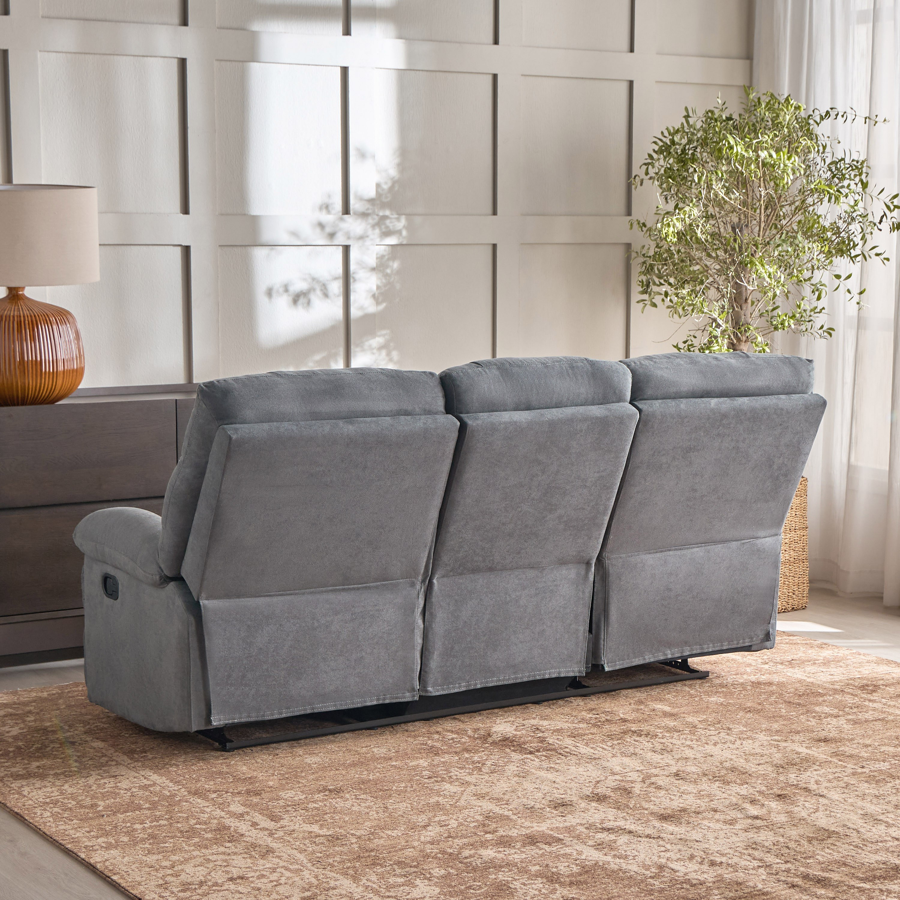 كنبة استرخاء قماش 3 مقاعد - ماكس-furniture-sofaandseating-recliners-image-4
