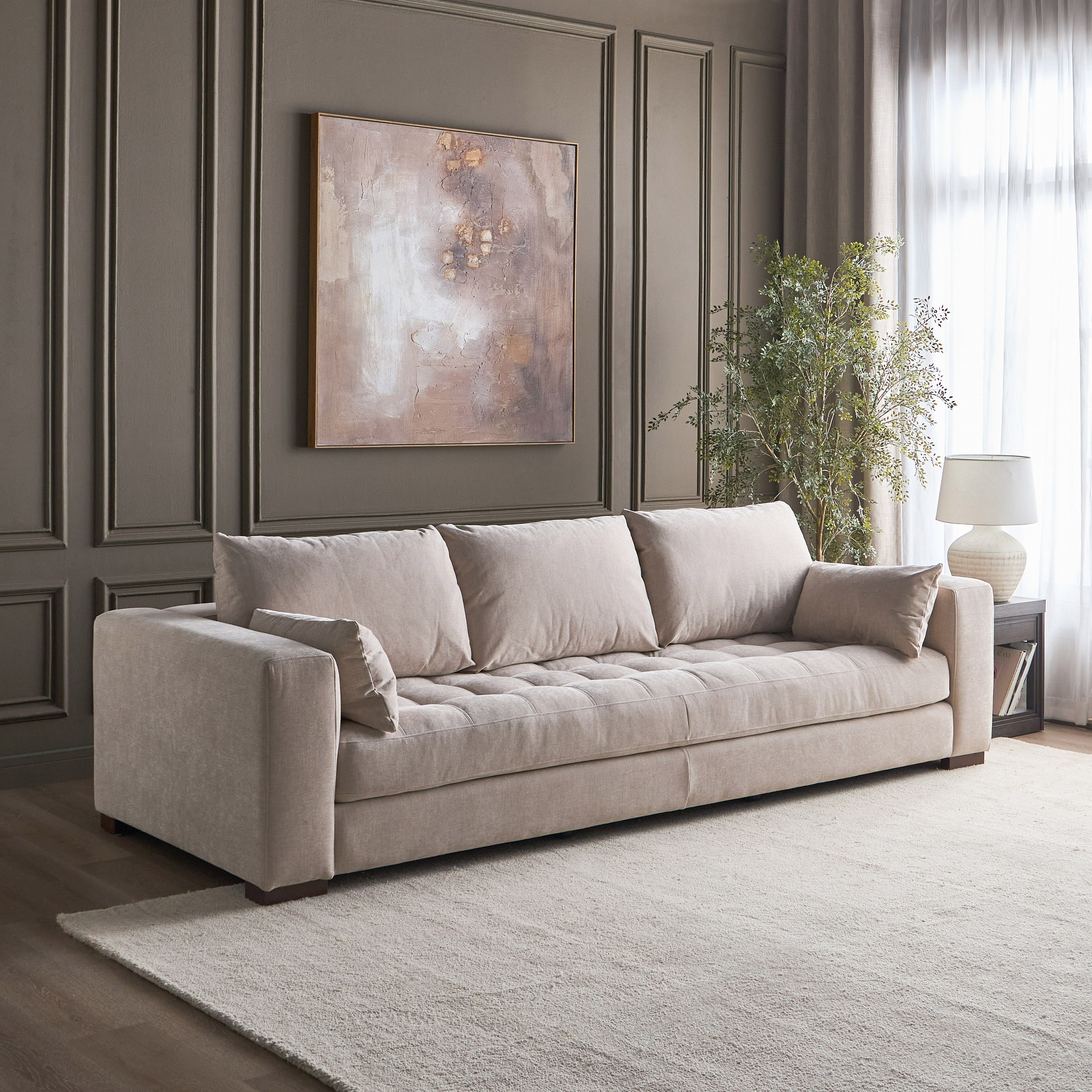 Harrison 4-Seater Fabric Sofa